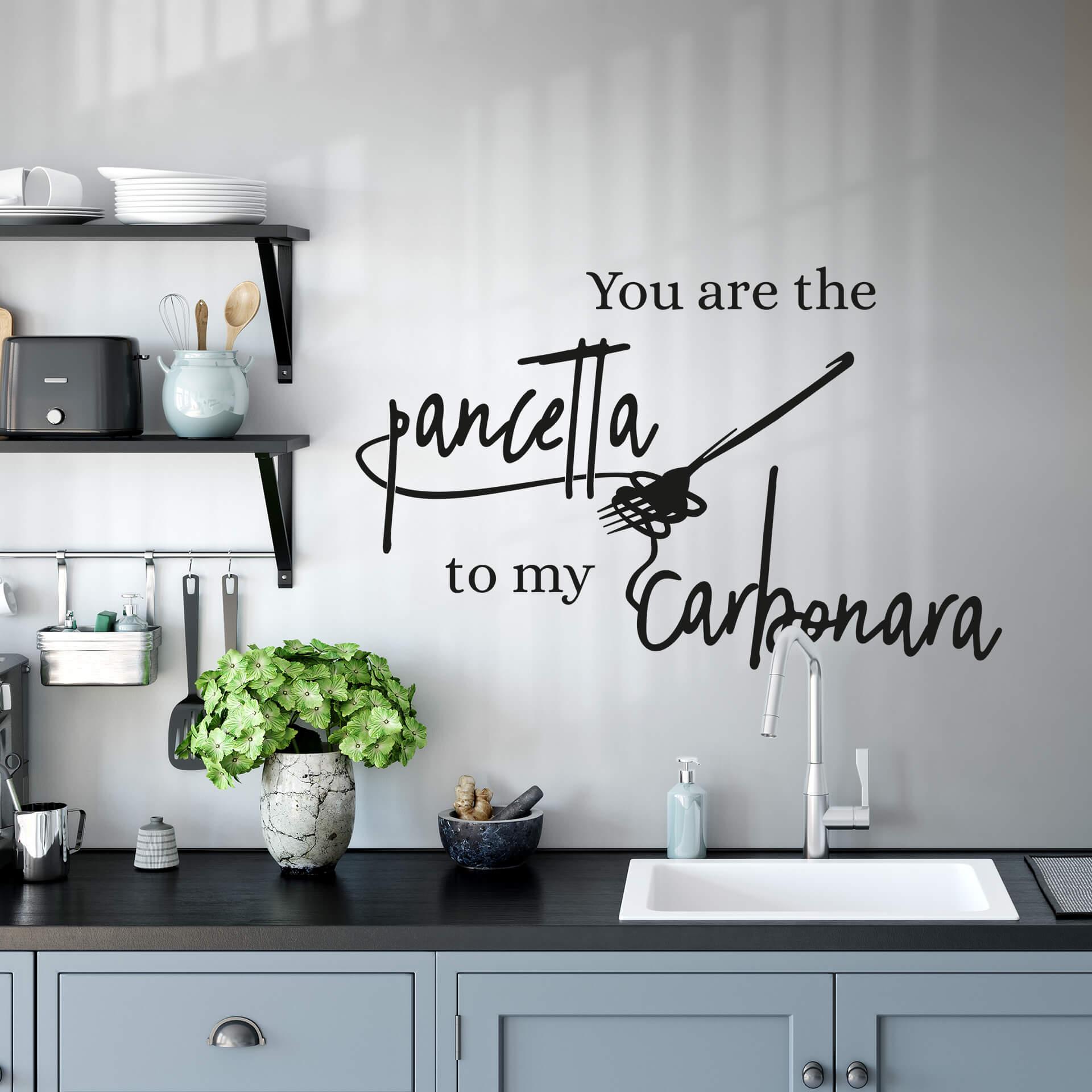 Wallsticker -  You are the pancetta to my carbonara