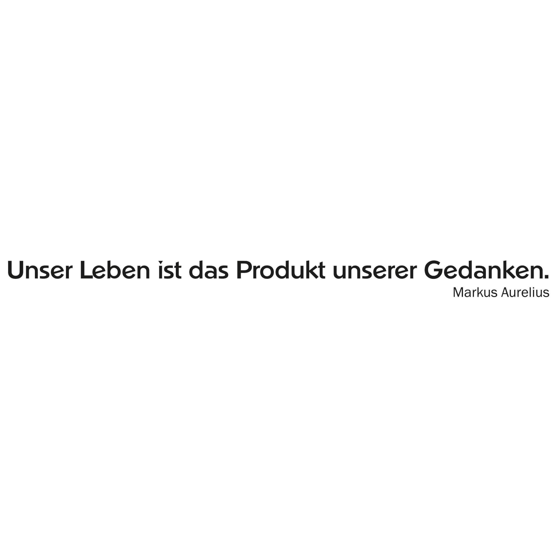Wandtattoo Unser Leben ist das Produkt...