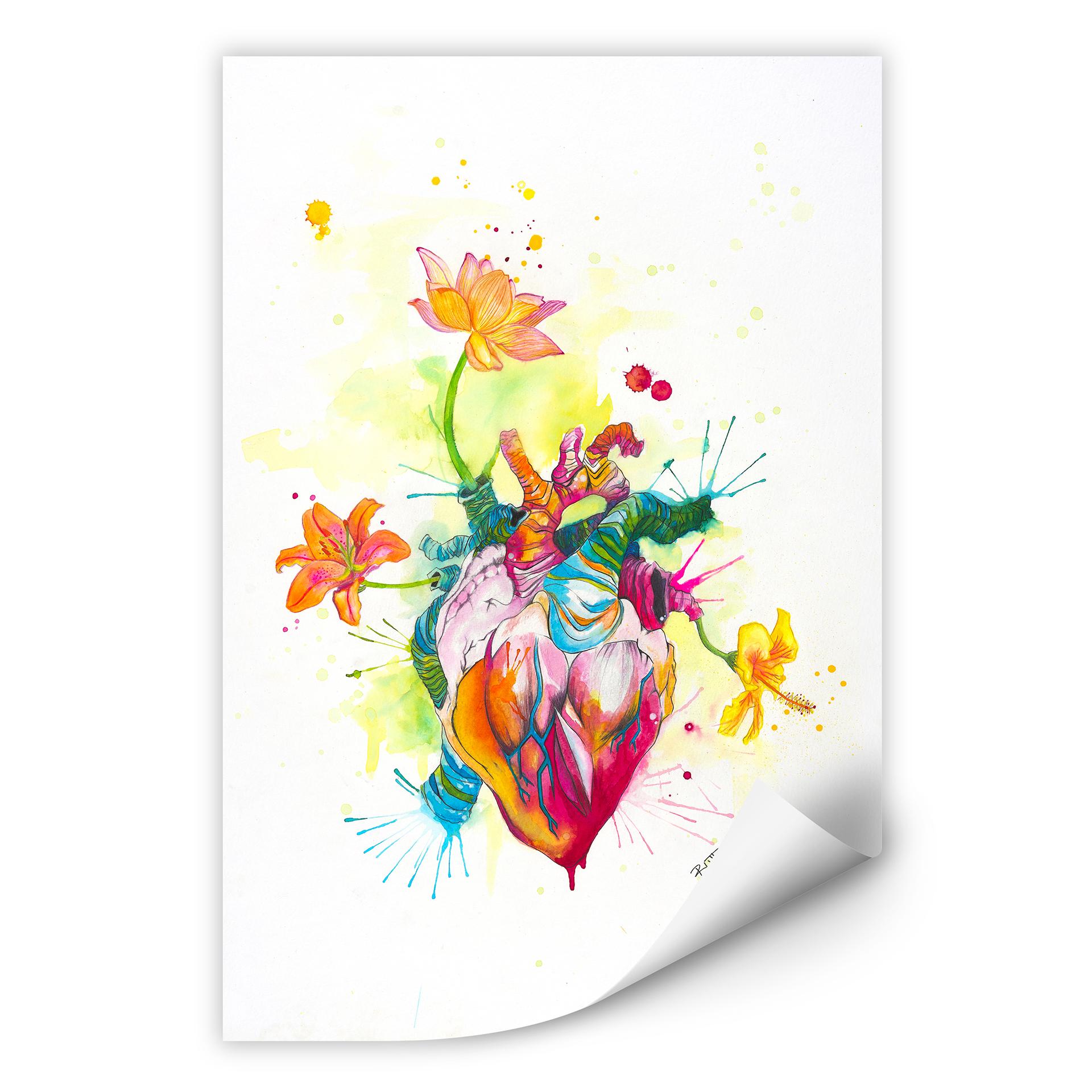 Wallprint Buttafly - Nature Beating Heart