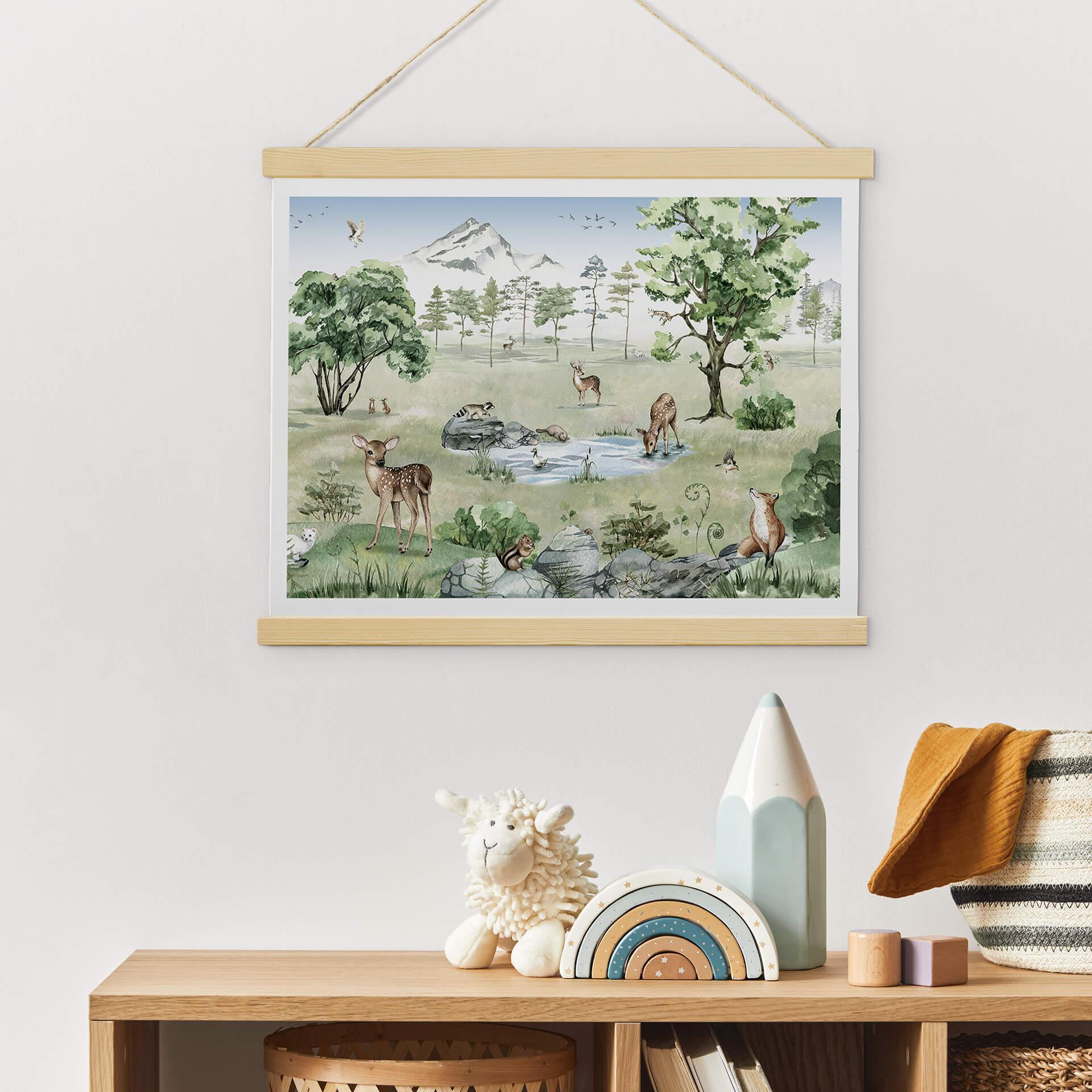 Poster Kikki Belle - Wald der Rehe