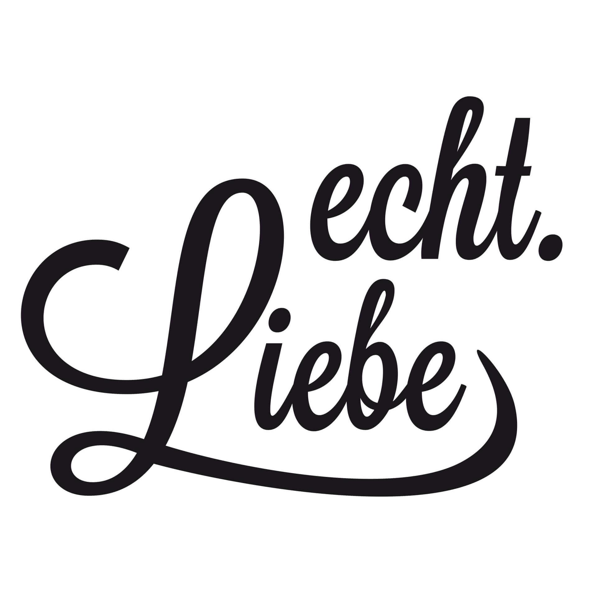 Wandtattoo Liebe muss nicht perfekt sein... (2-farbig)