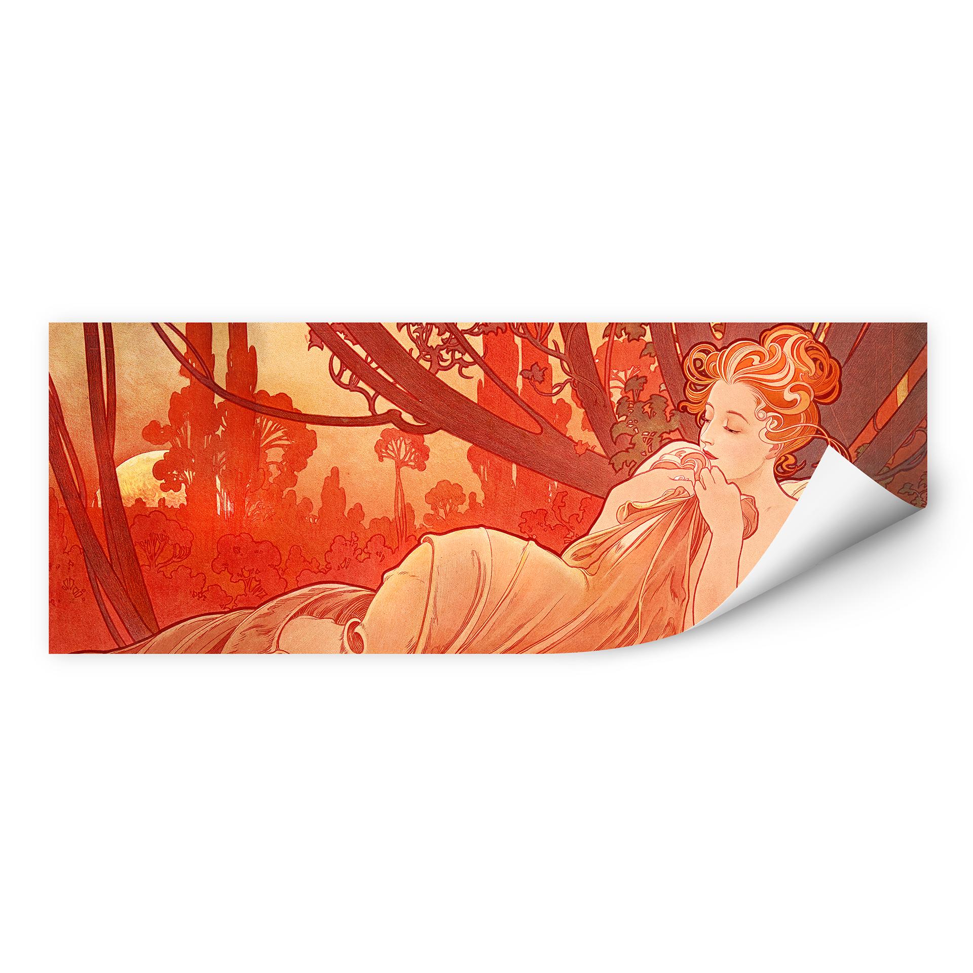 Wallprint Mucha - Abenddämmerung - Panorama