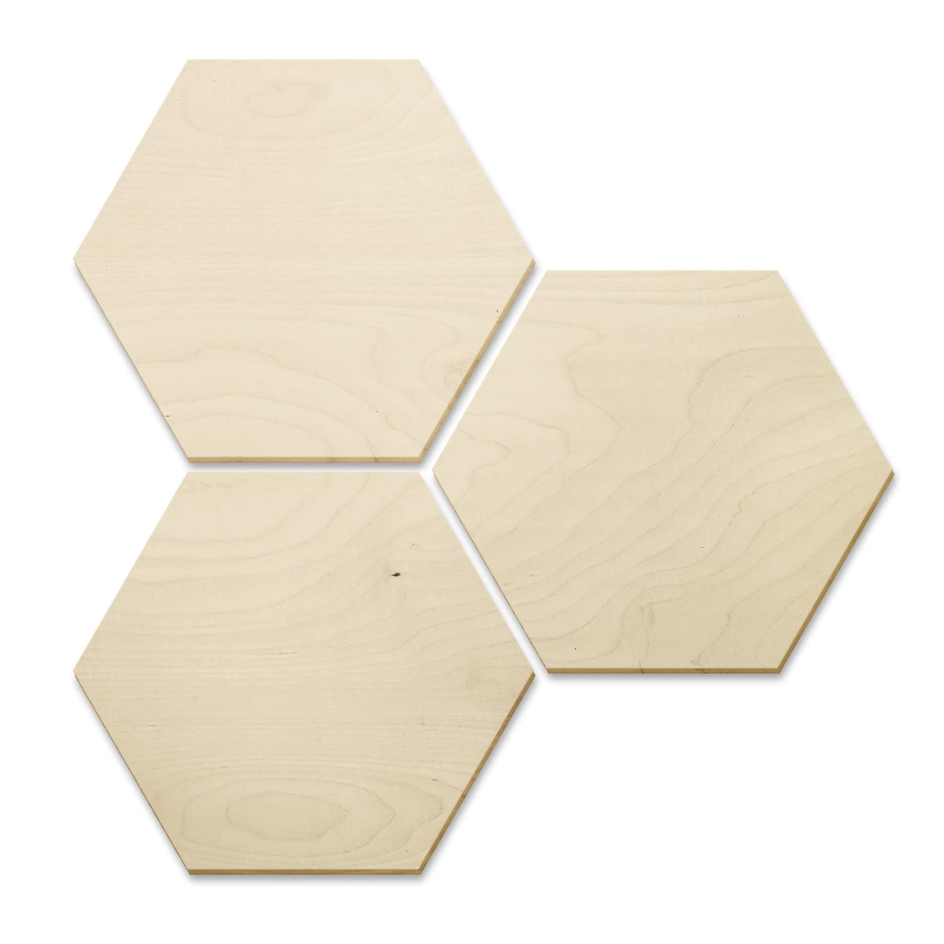 Hexagon Berkenfineer 3-delige set