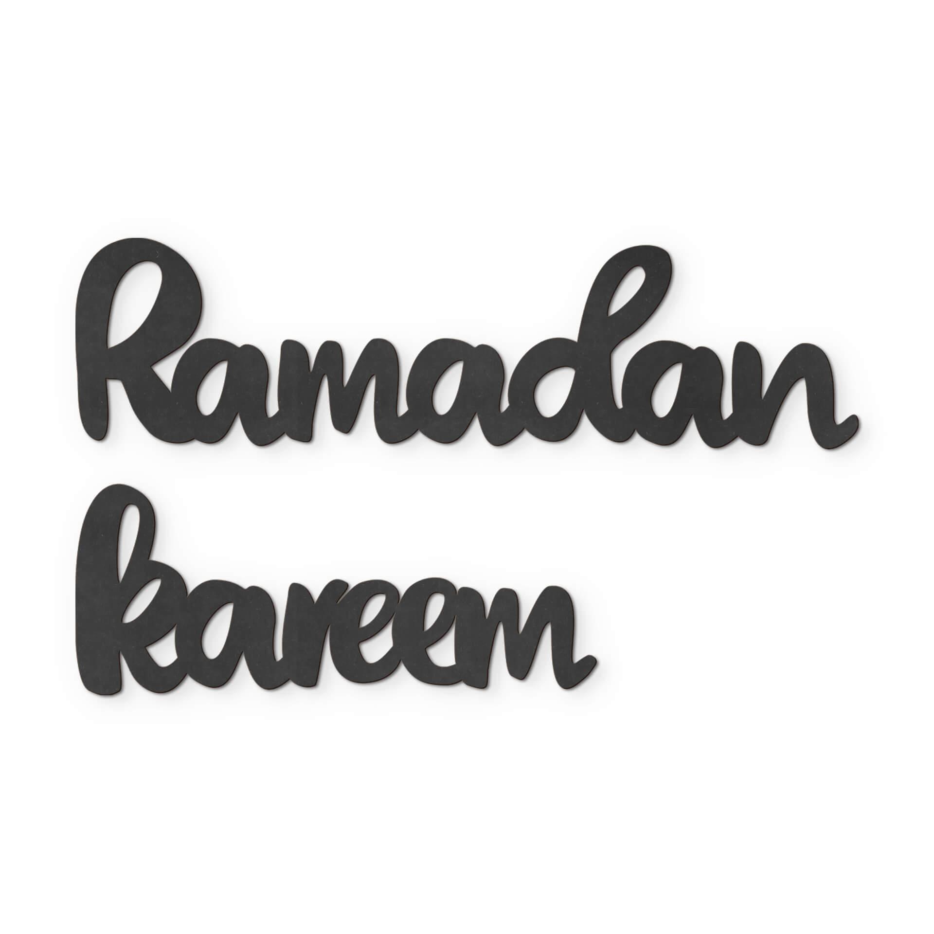 Scritta in MDF - Ramadan Kareem
