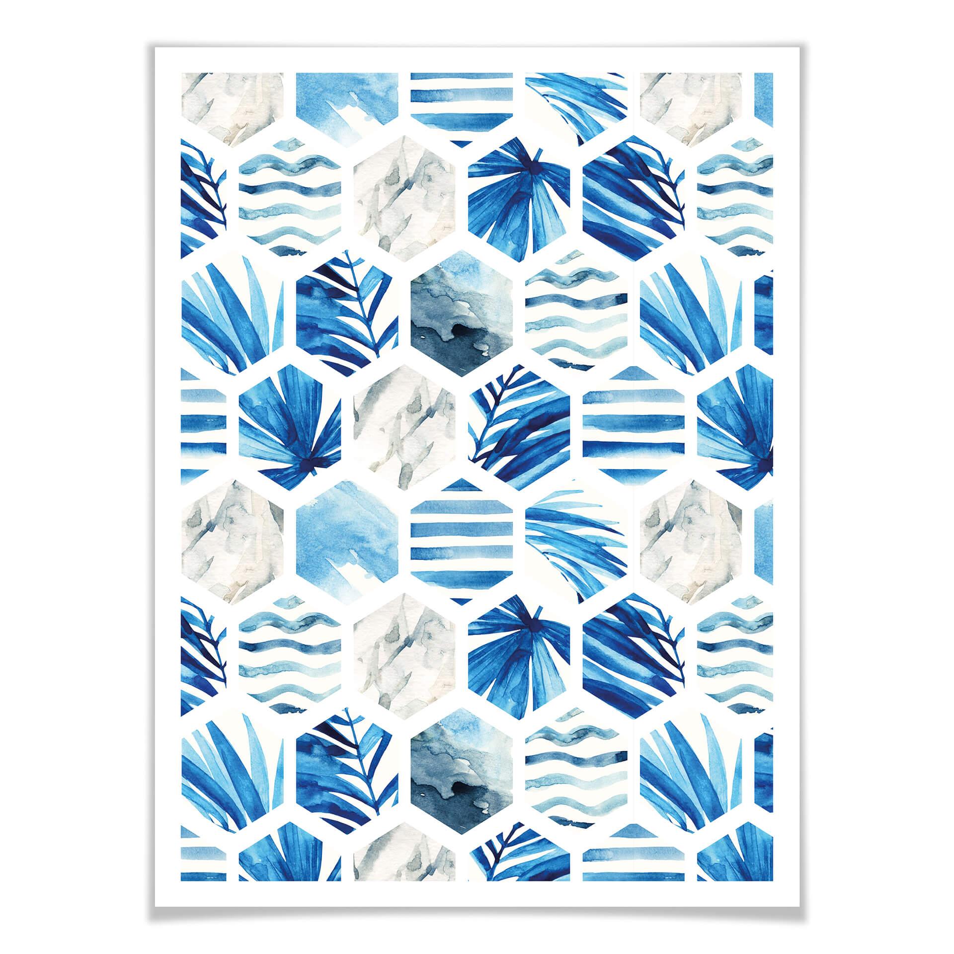 Plakat Akwarela - Fale