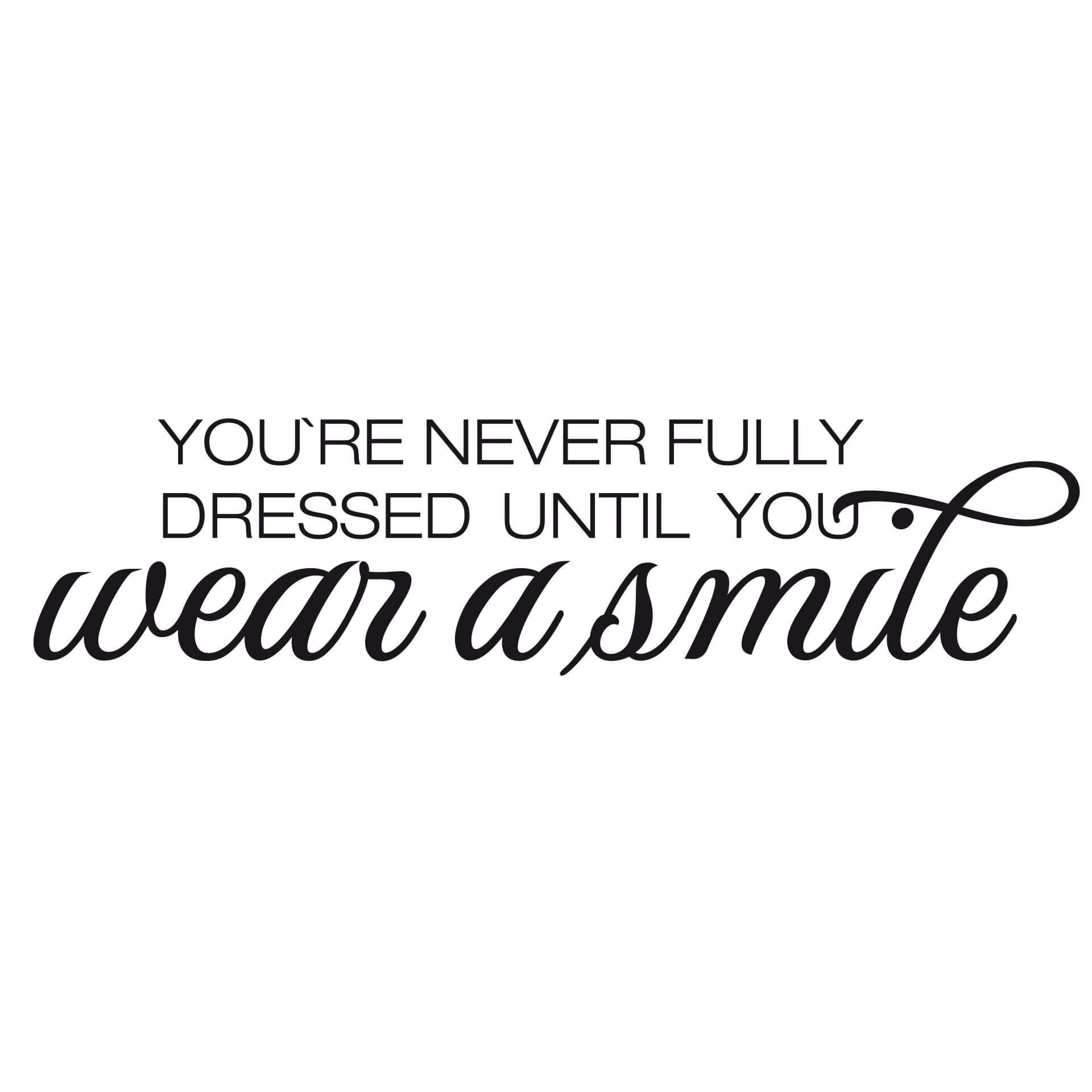 Adesivo murale - Wear a smile
