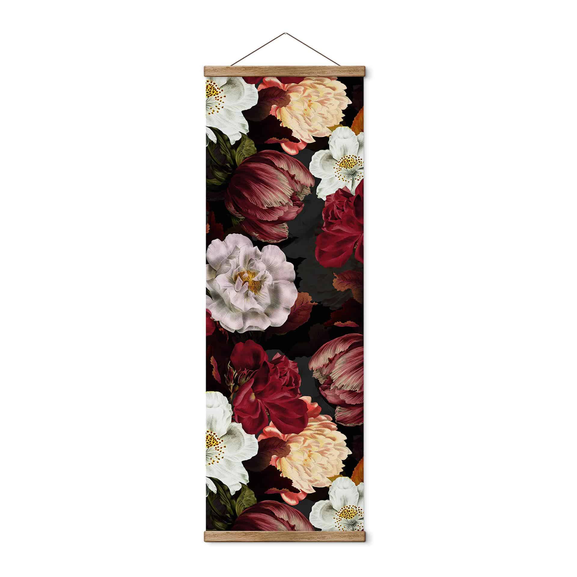 Tekstil plakat UN Designs - Blomsterarrangement - Panorama