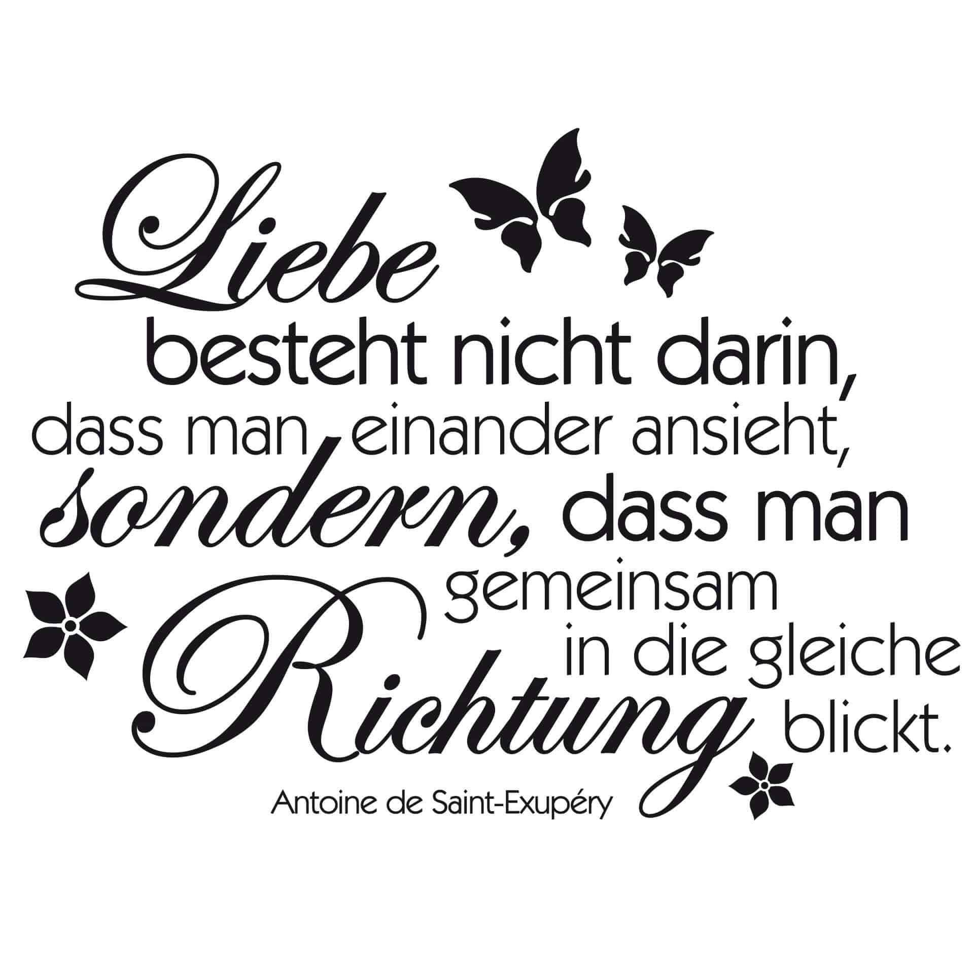 Wandtattoo Liebe besteht nicht darin...