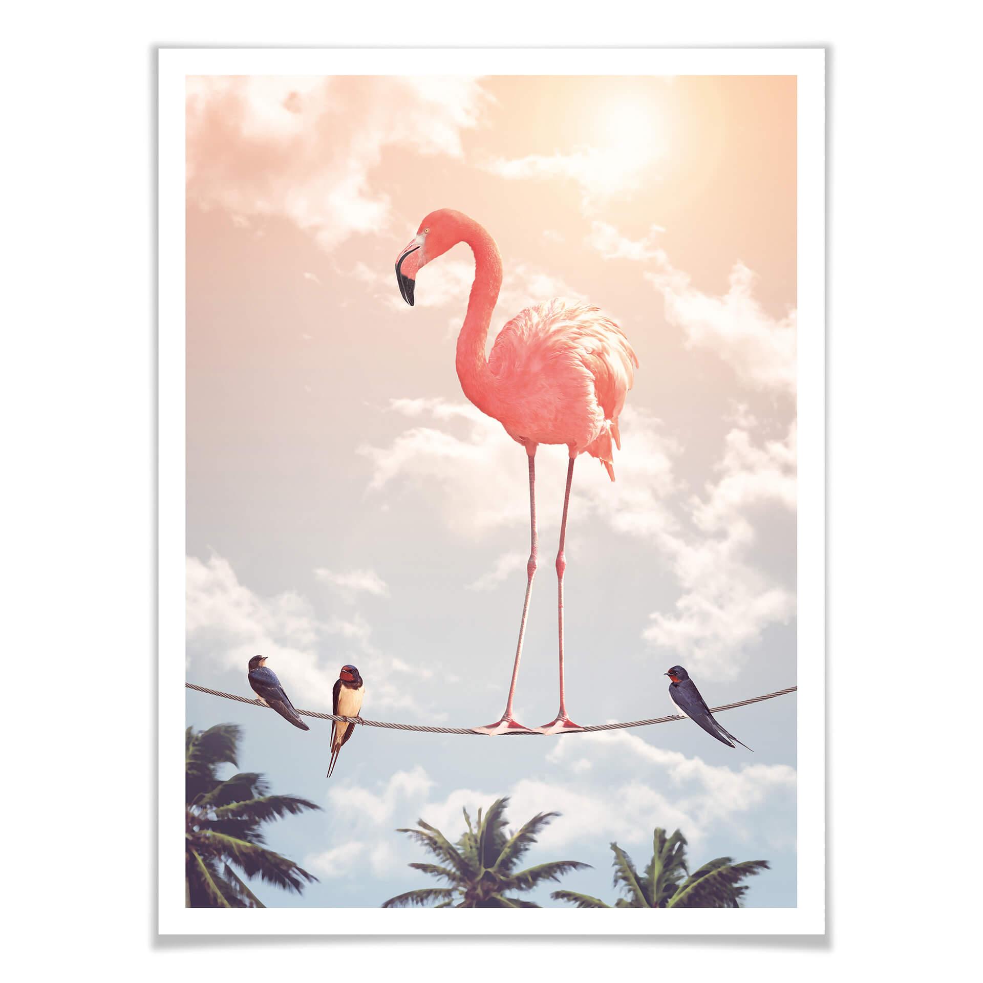 Plakat Loose - Flamingo i przyjaciele