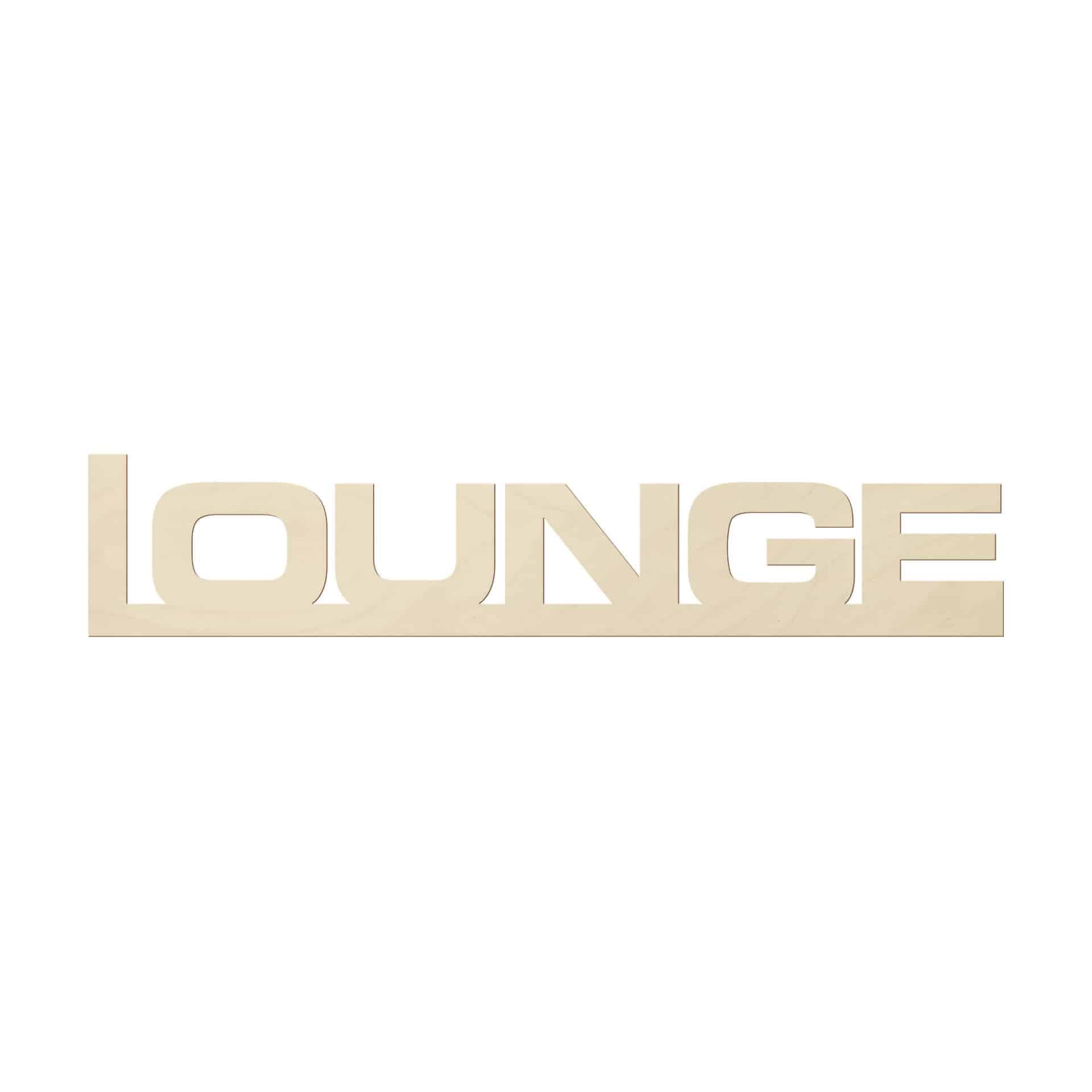 Scritta in legno - Lounge