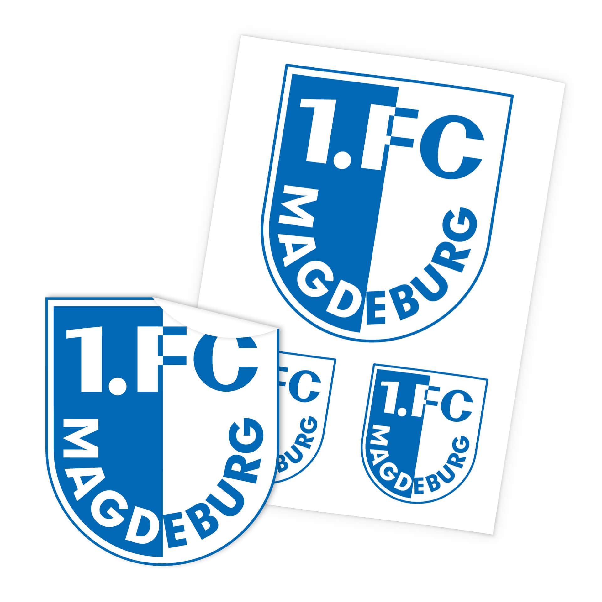Wandtattoo 1. FC Magdeburg Logo Bogen - 48x70 cm