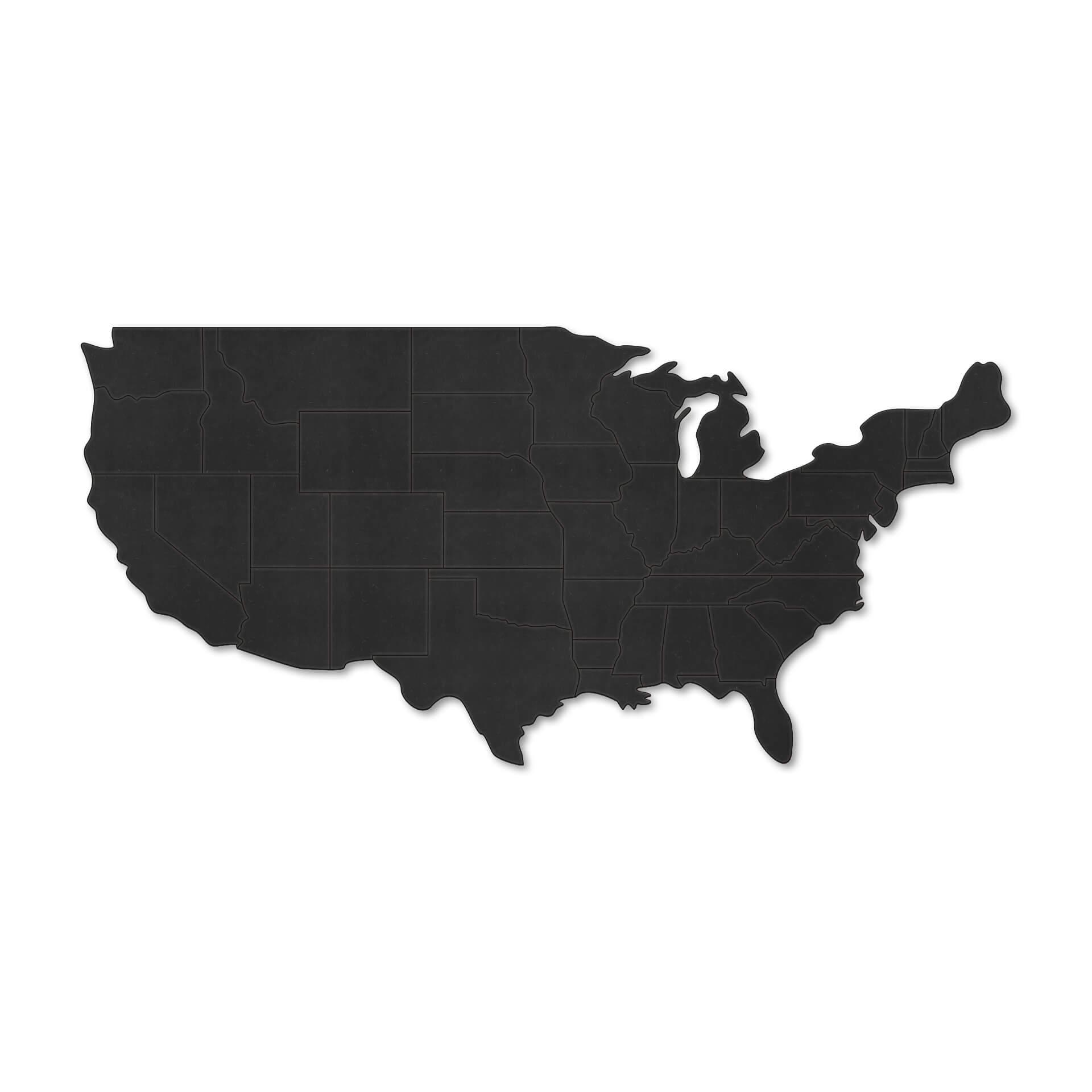 MDF Decoratie Kaart USA