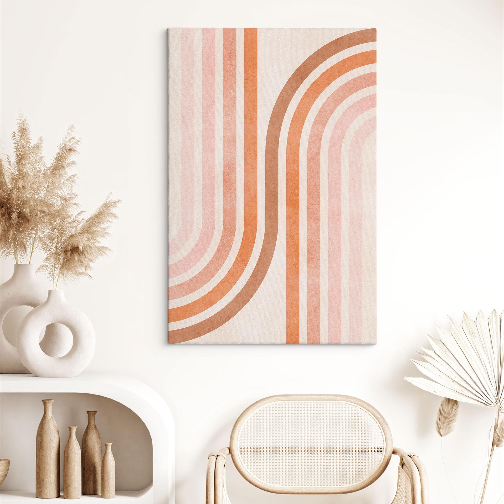 Canvasbillede Flydende geometri i retrolook - Costa