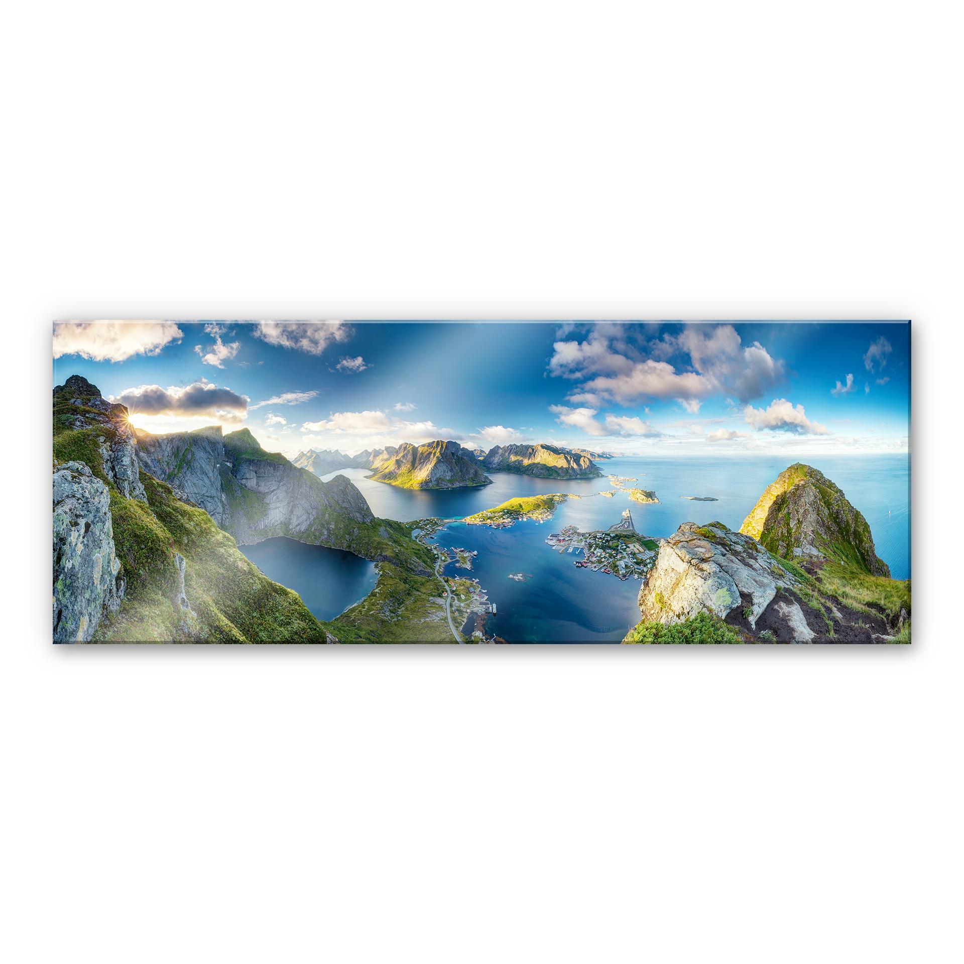 Akrylbillede Roemmelt - Udsigt fra Reinebringen - Panorama