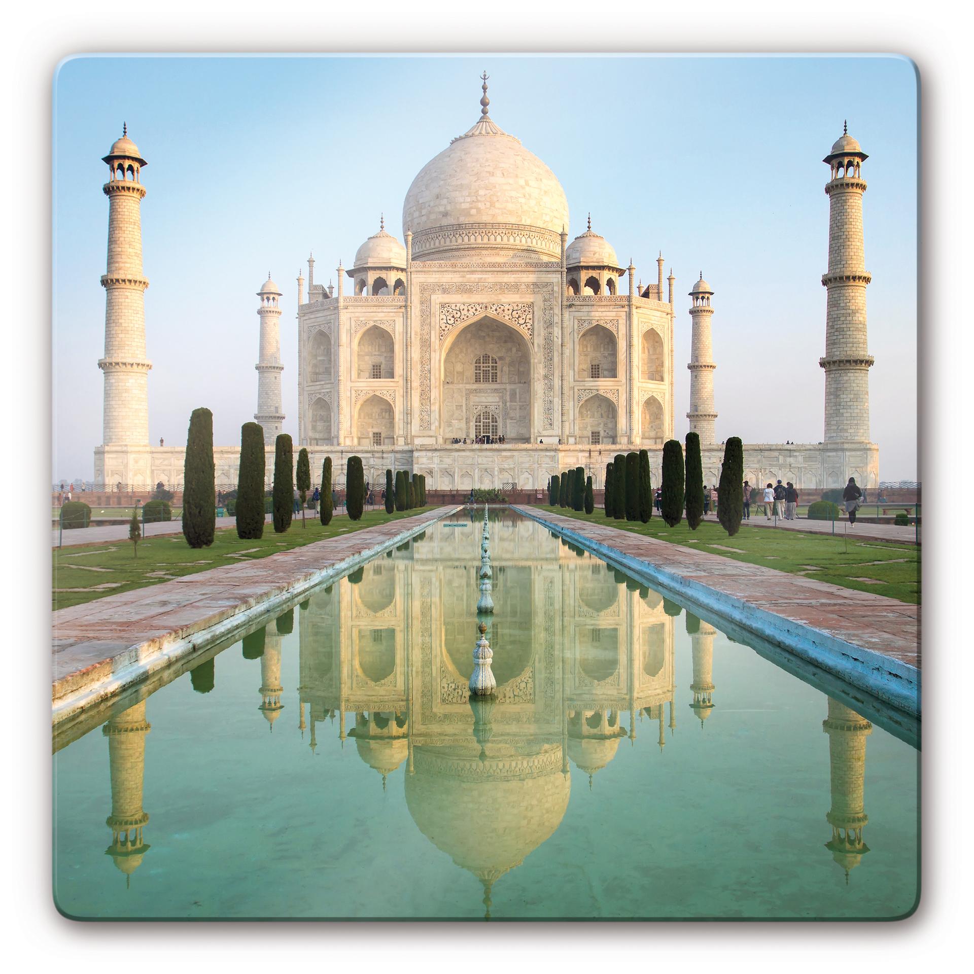 Glasbillede - Taj Mahal - Kvadratisk