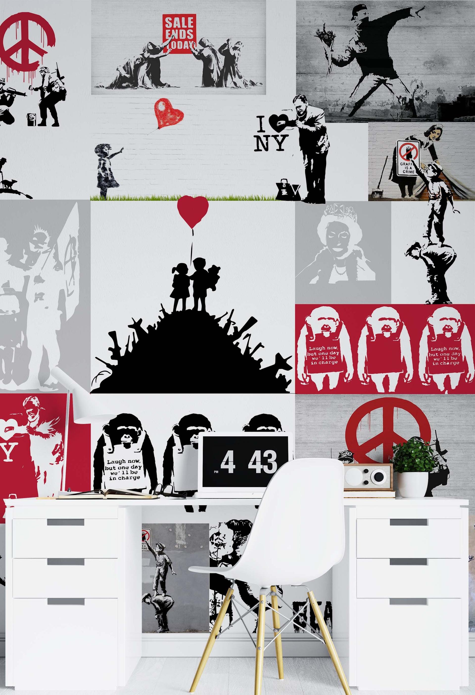 Fototapete, Banksy Kunstwerk