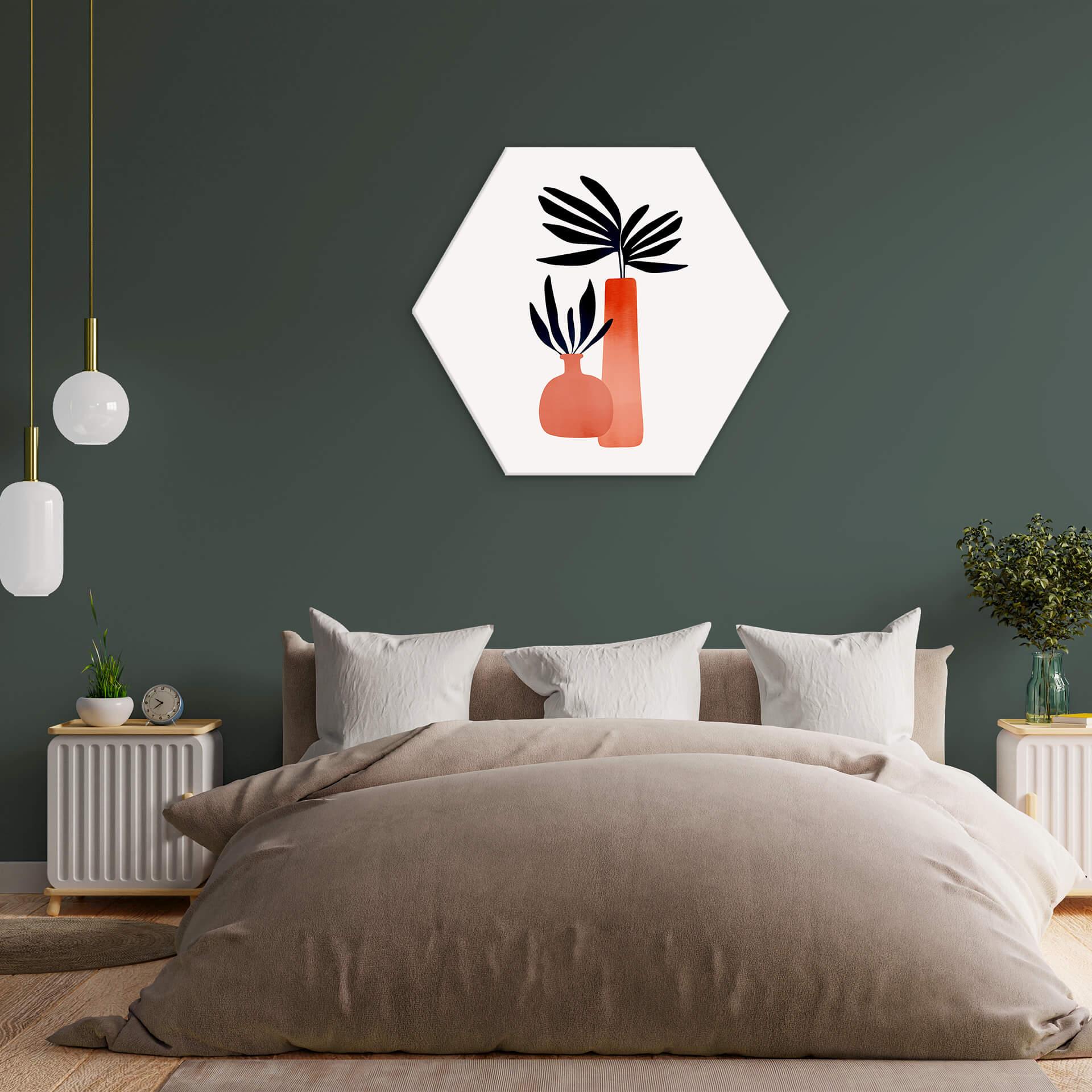 Hexagon Dibond Kubistika - Fairytale Plants