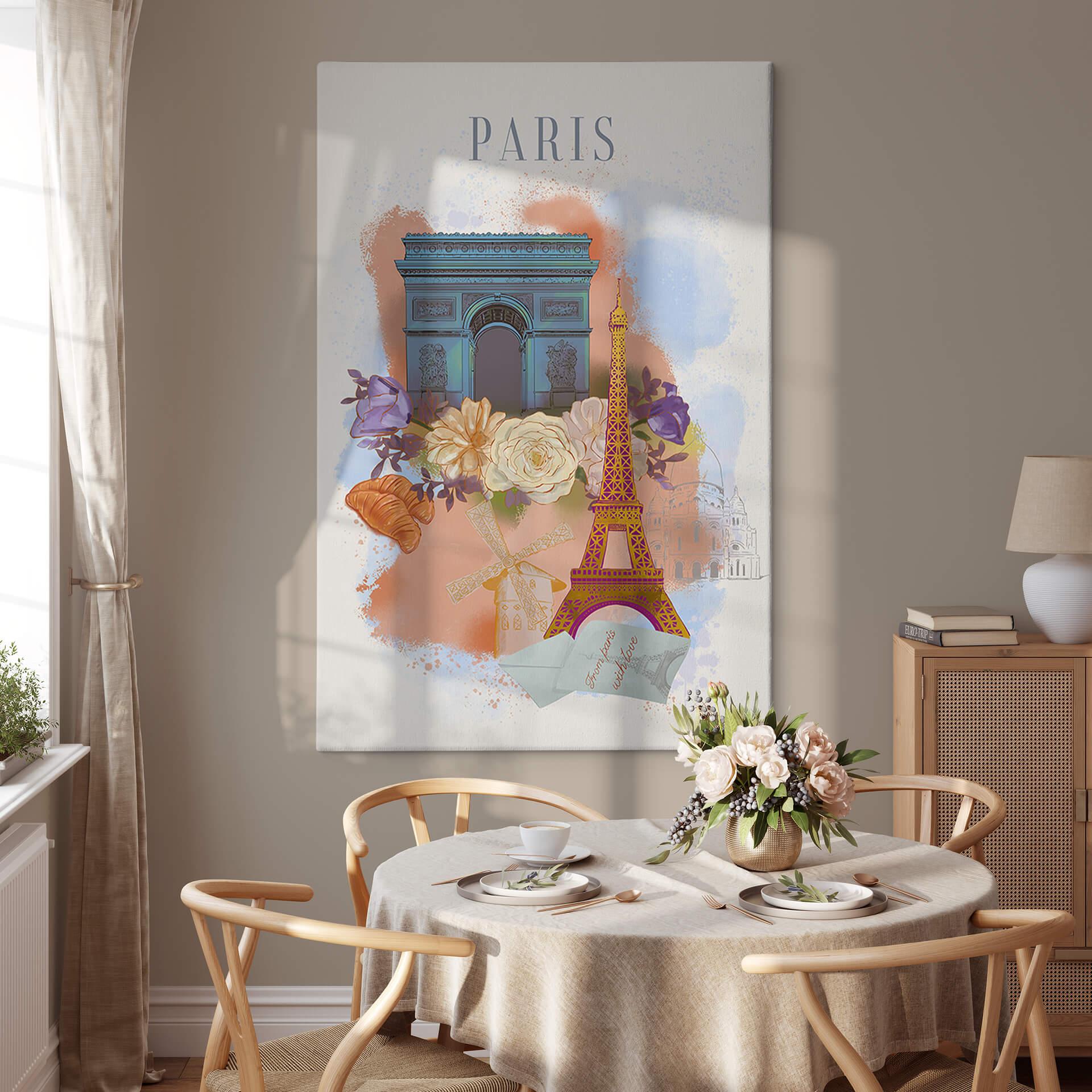 Leinwandbild Paris - Love your City