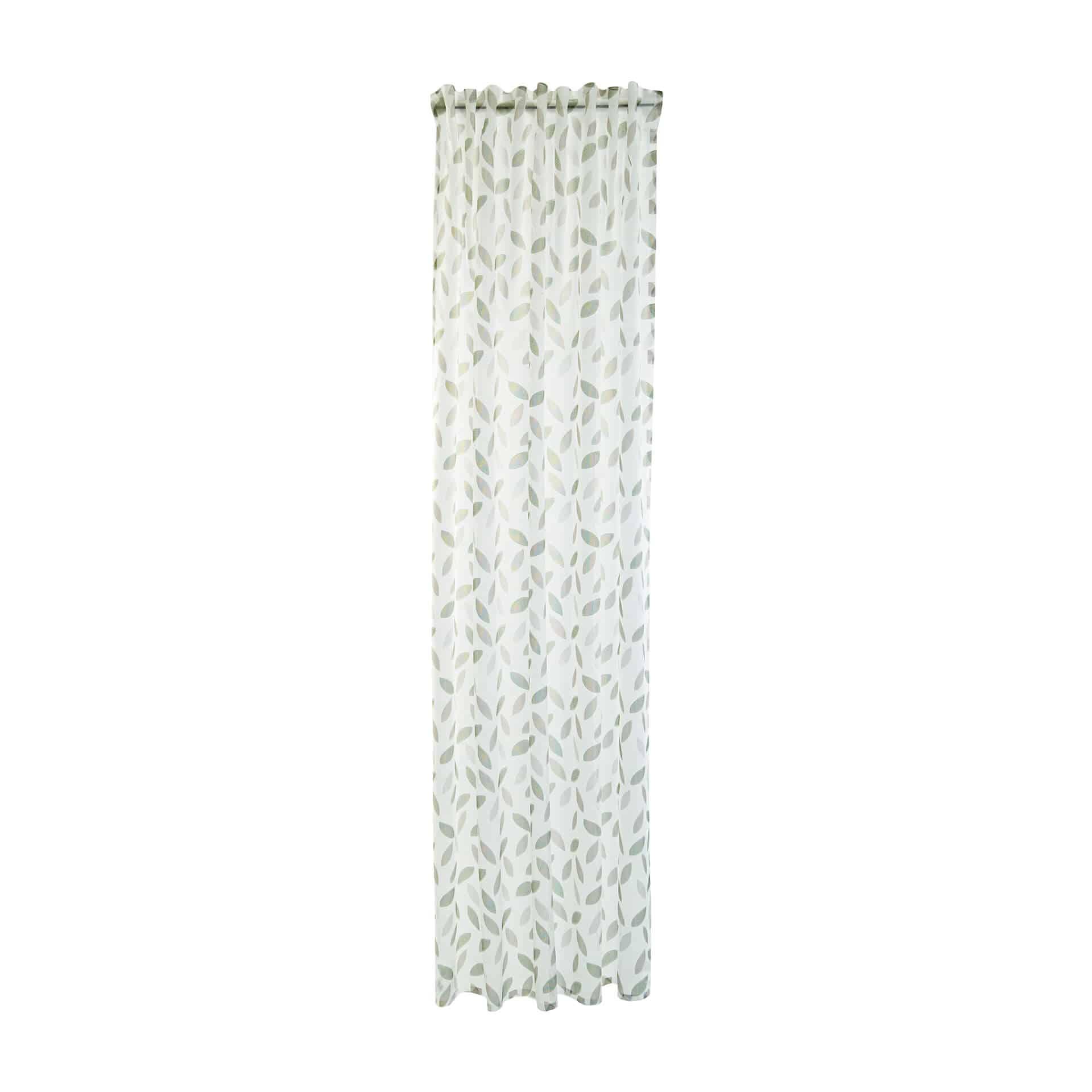 Homing Vorhang mit verdeckten Schlaufen Keela grün, grau -  2.45 x 1.4 m