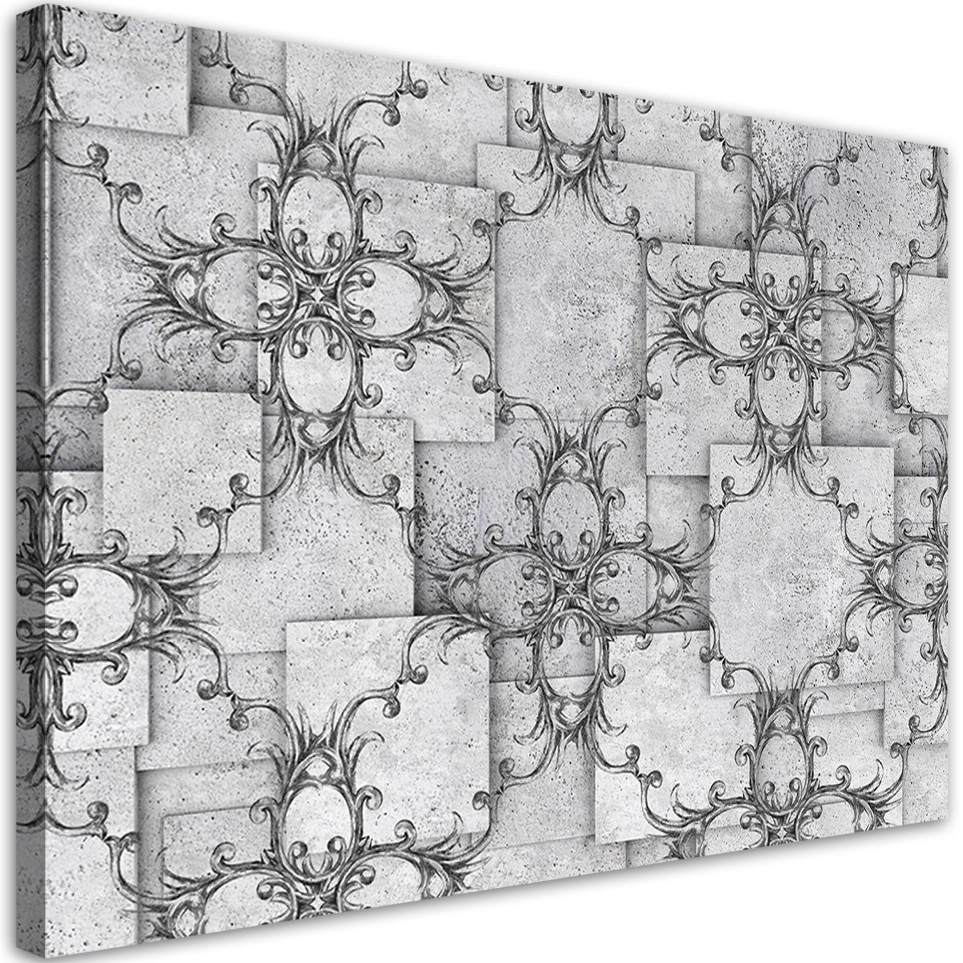 Canvasbillede, orientalsk mønster 3D