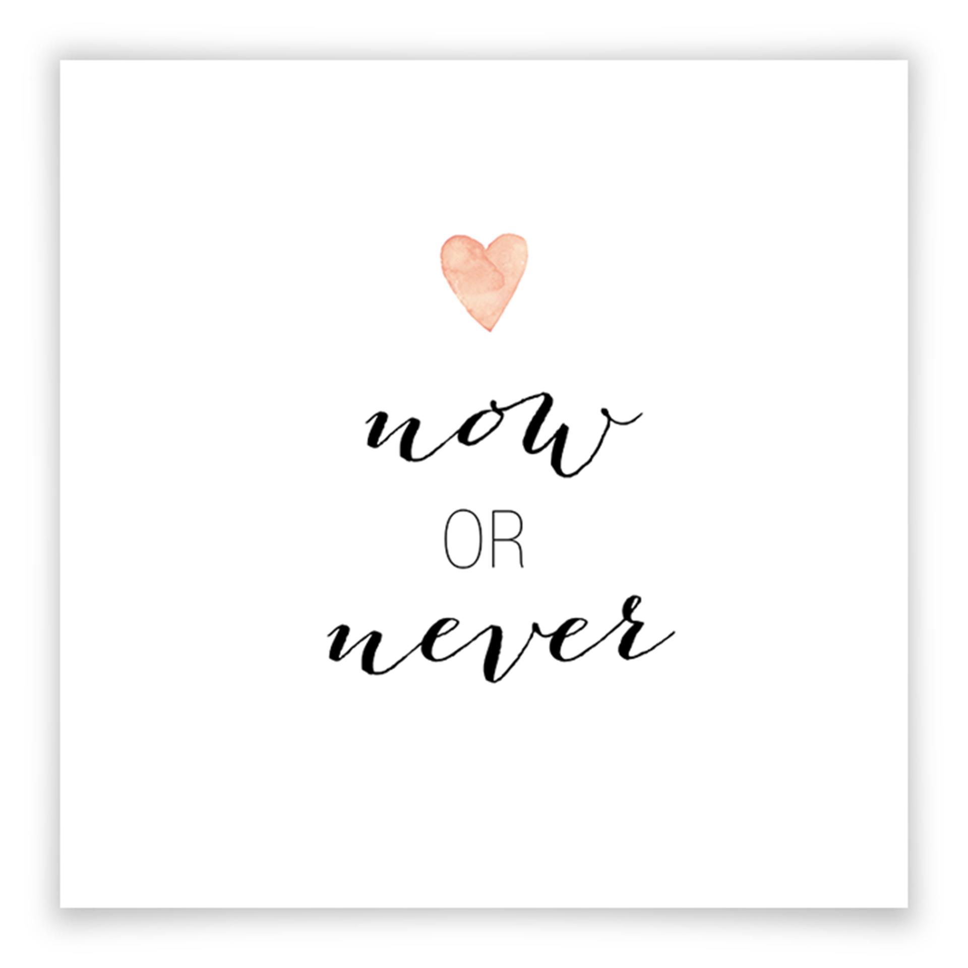 Poster Confetti & Cream - Nu eller aldrig