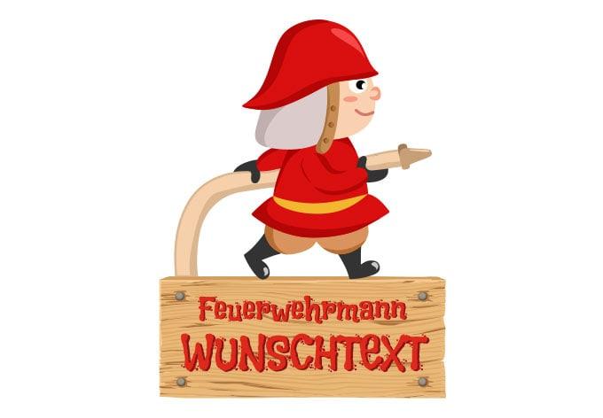 Wandtattoo + Name Feuerwehrmann