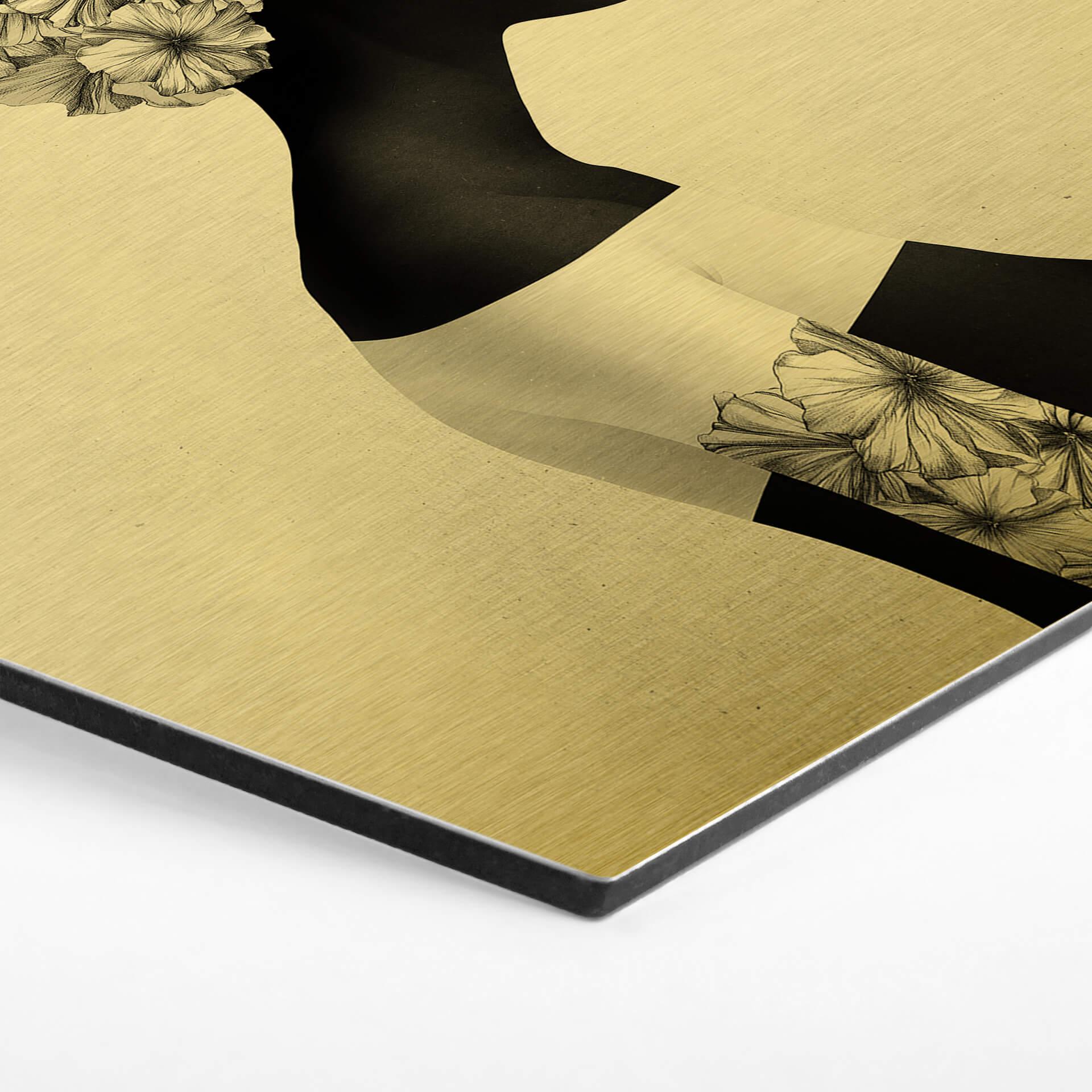 Hexagon Alu-Dibond Goudeffect - Ireland - Marianna