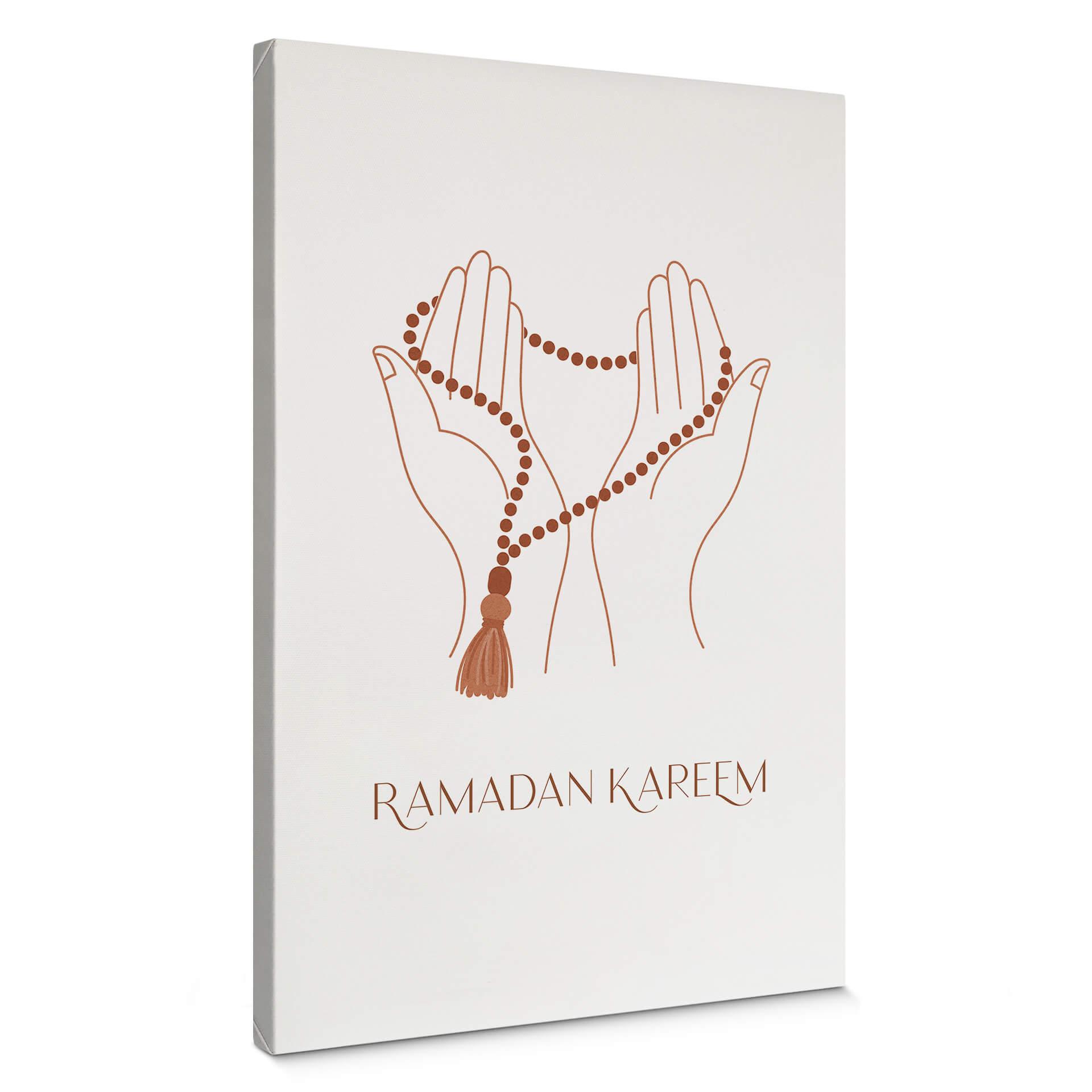 Lienzo Ramadán Kareem manos