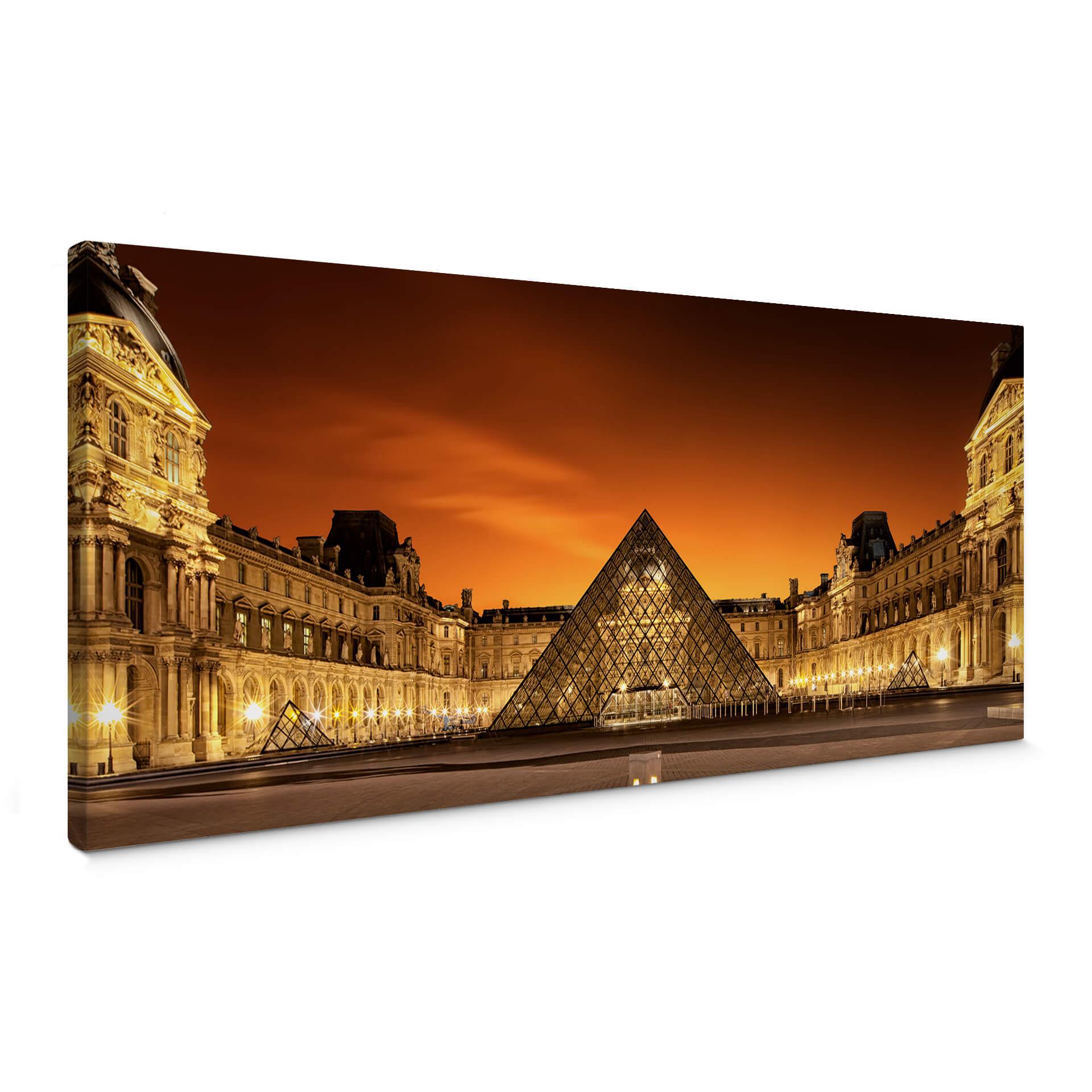 Canvasbillede - Kiciak - Illuminated Louvre