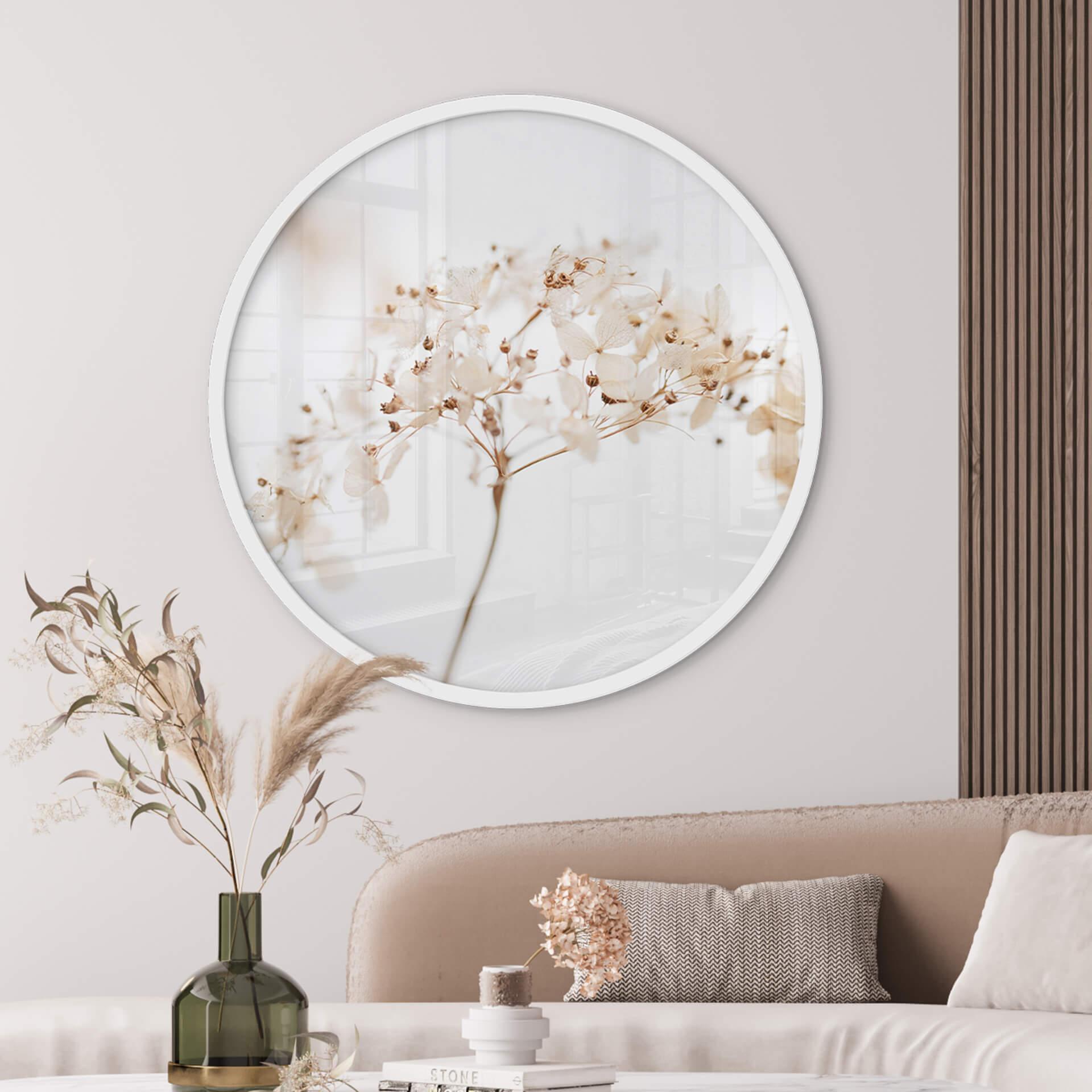 Póster 1X Estudio - Ramo con delicadas flores - Redondo