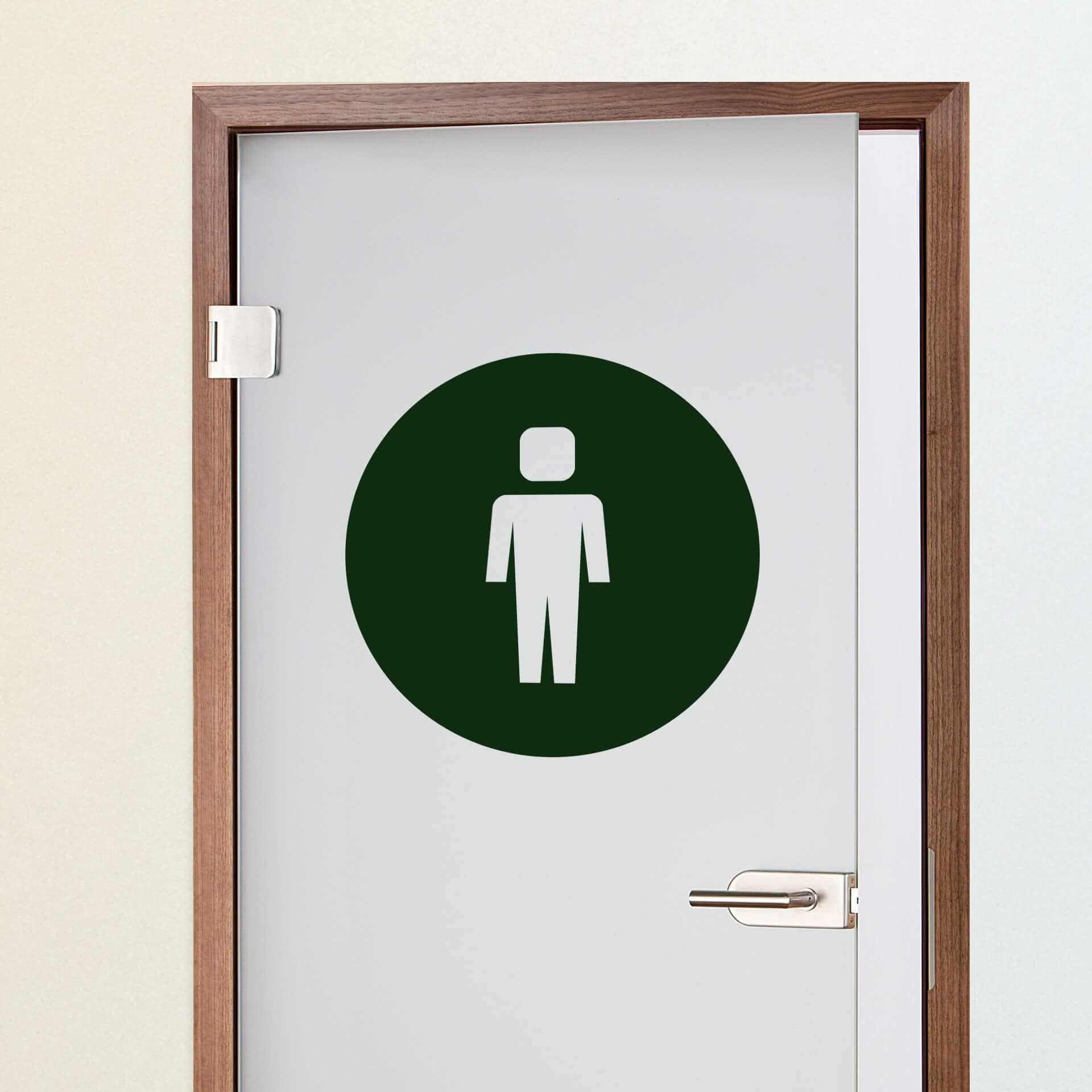 Muursticker Emoji WC Heren
