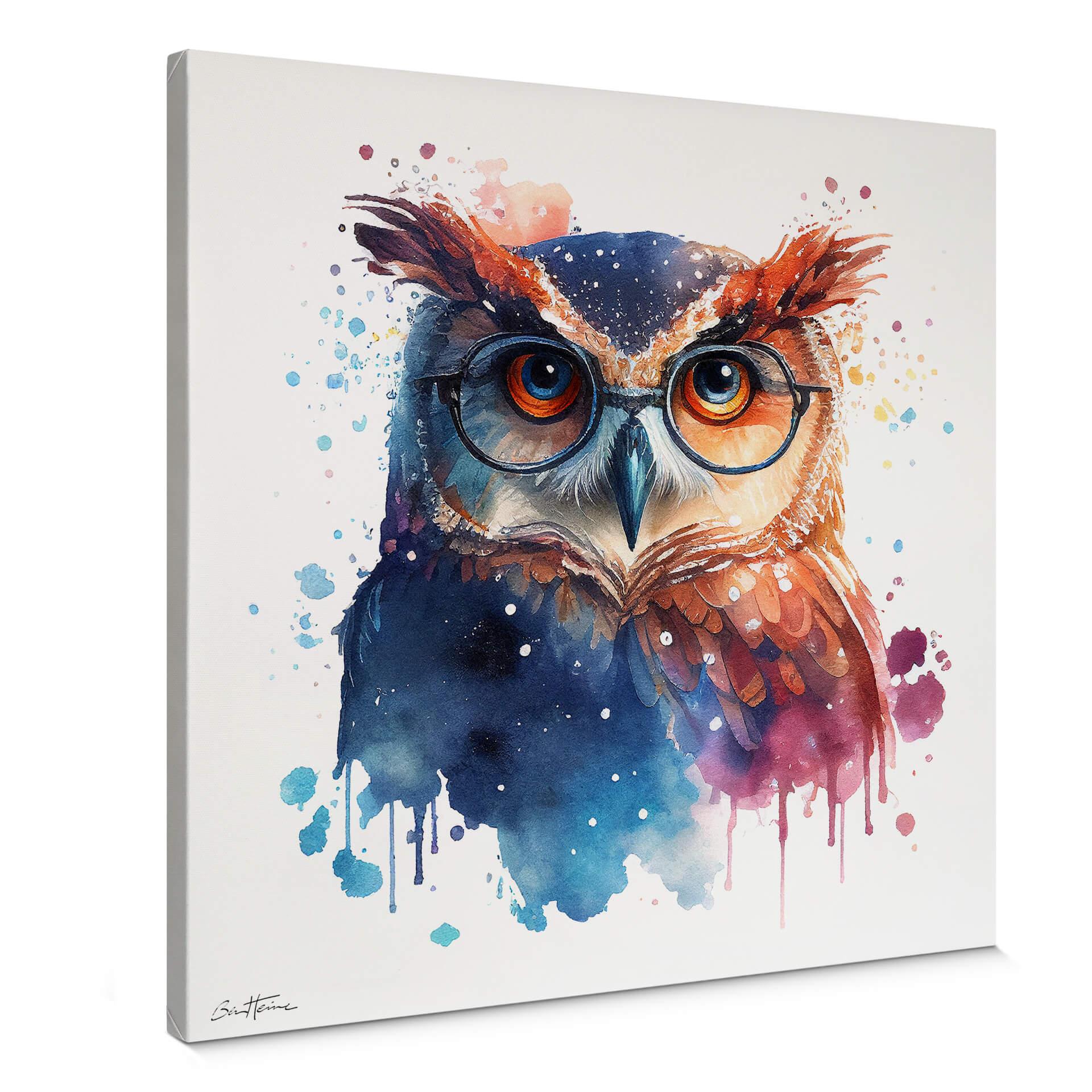 Lærredsprint - Heine - Intelligent Owl