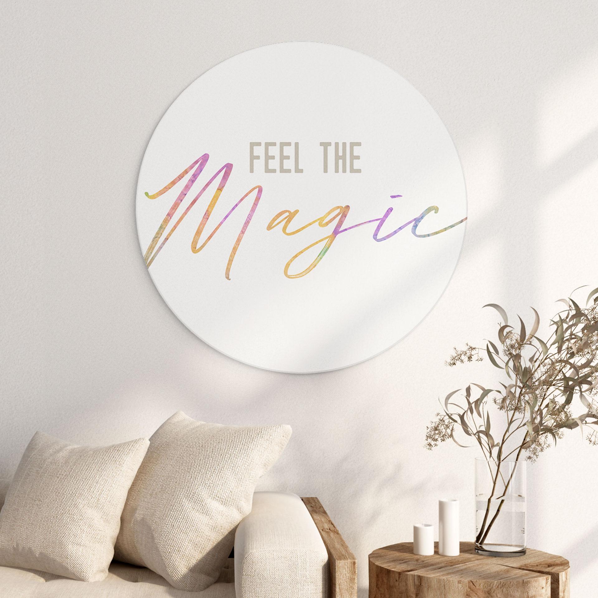 Dibond vægdekoration Feel the magic – print på aluminium (Alu-Dibond)