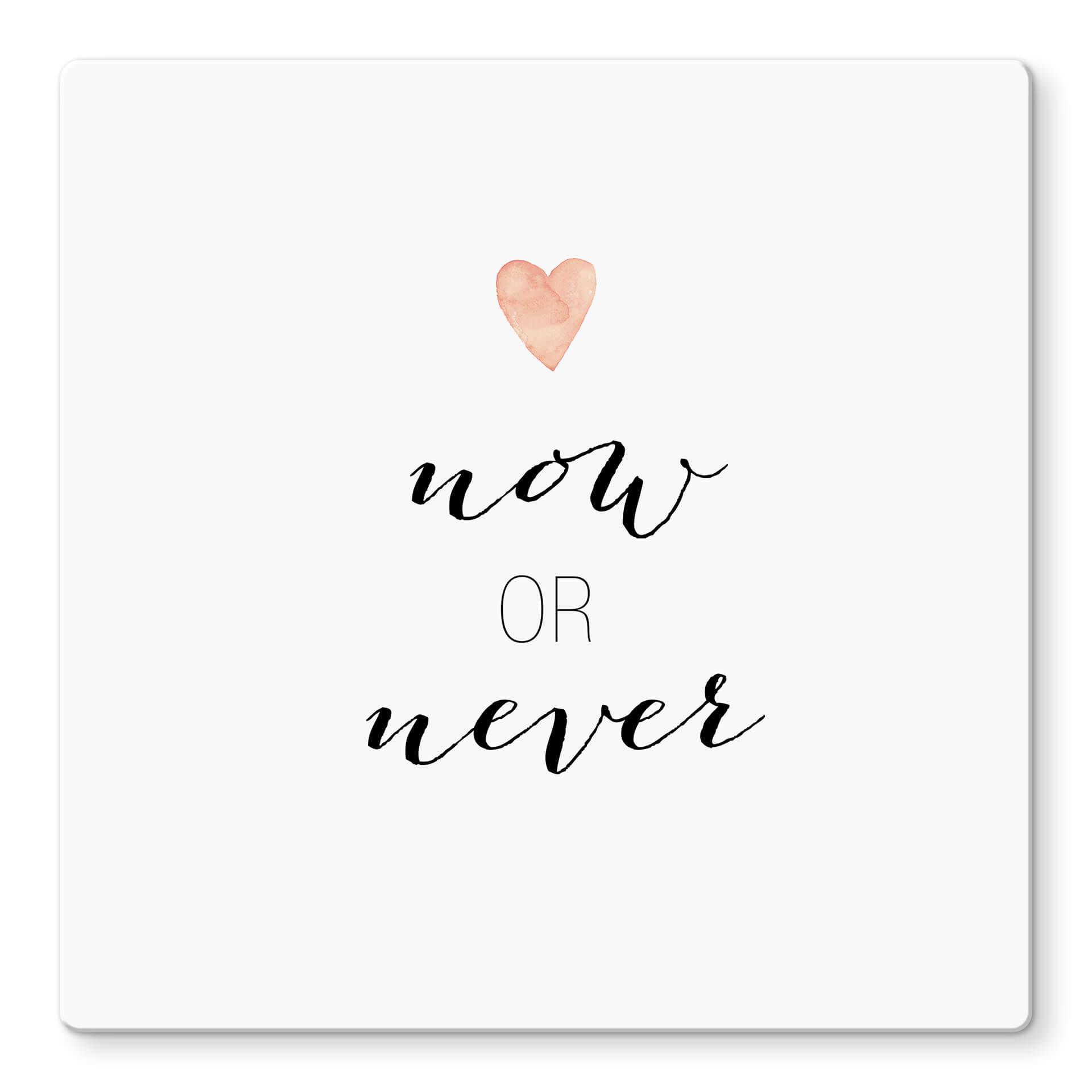 Glasschilderij Confetti & Cream - Now or Never