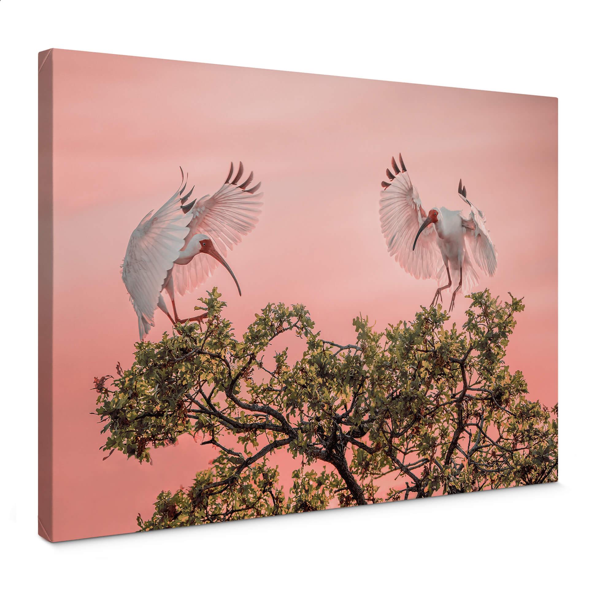 Lærredsprint - Zhao - Birds at Sunset