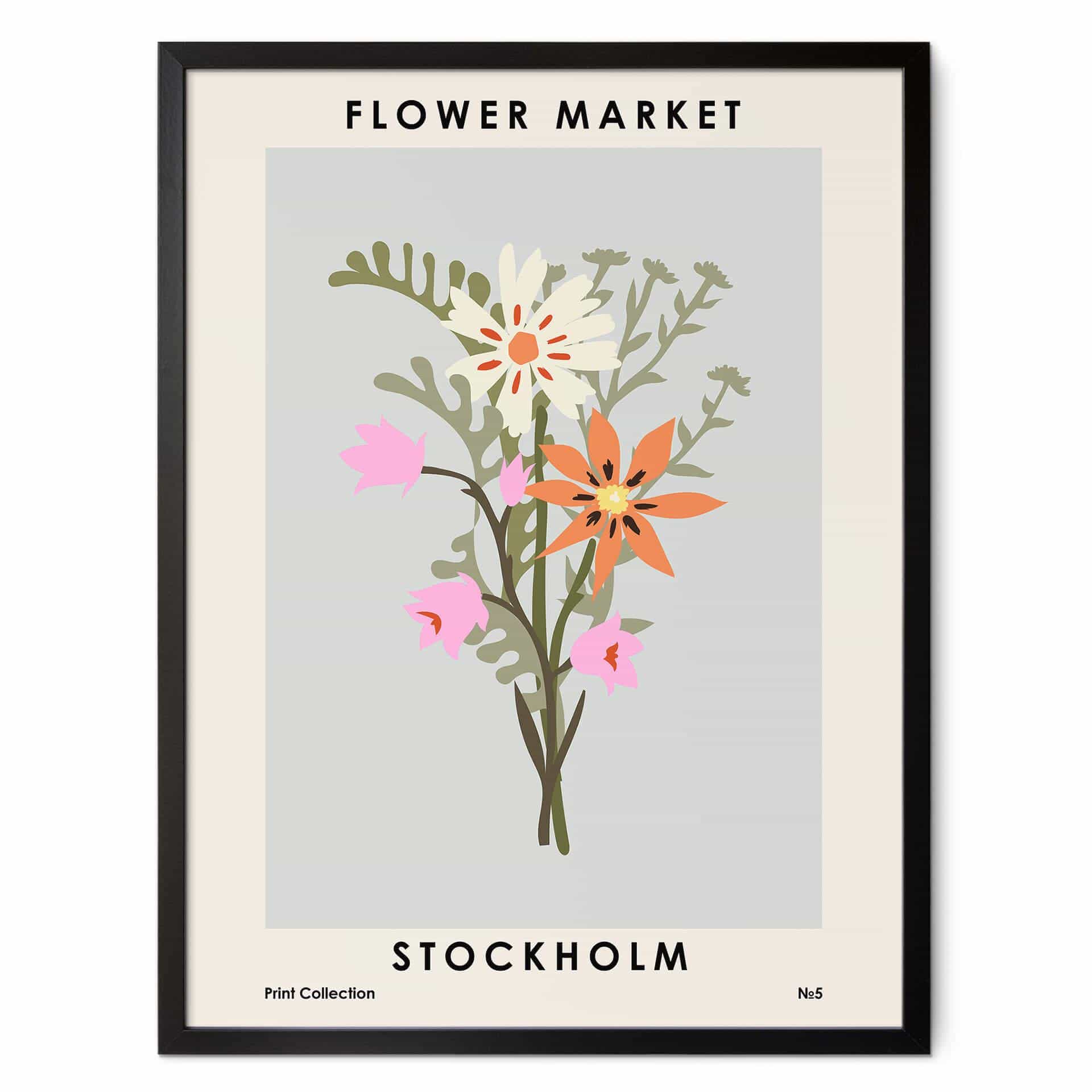 Poster Anastasiya - Flower Market - Stockholm