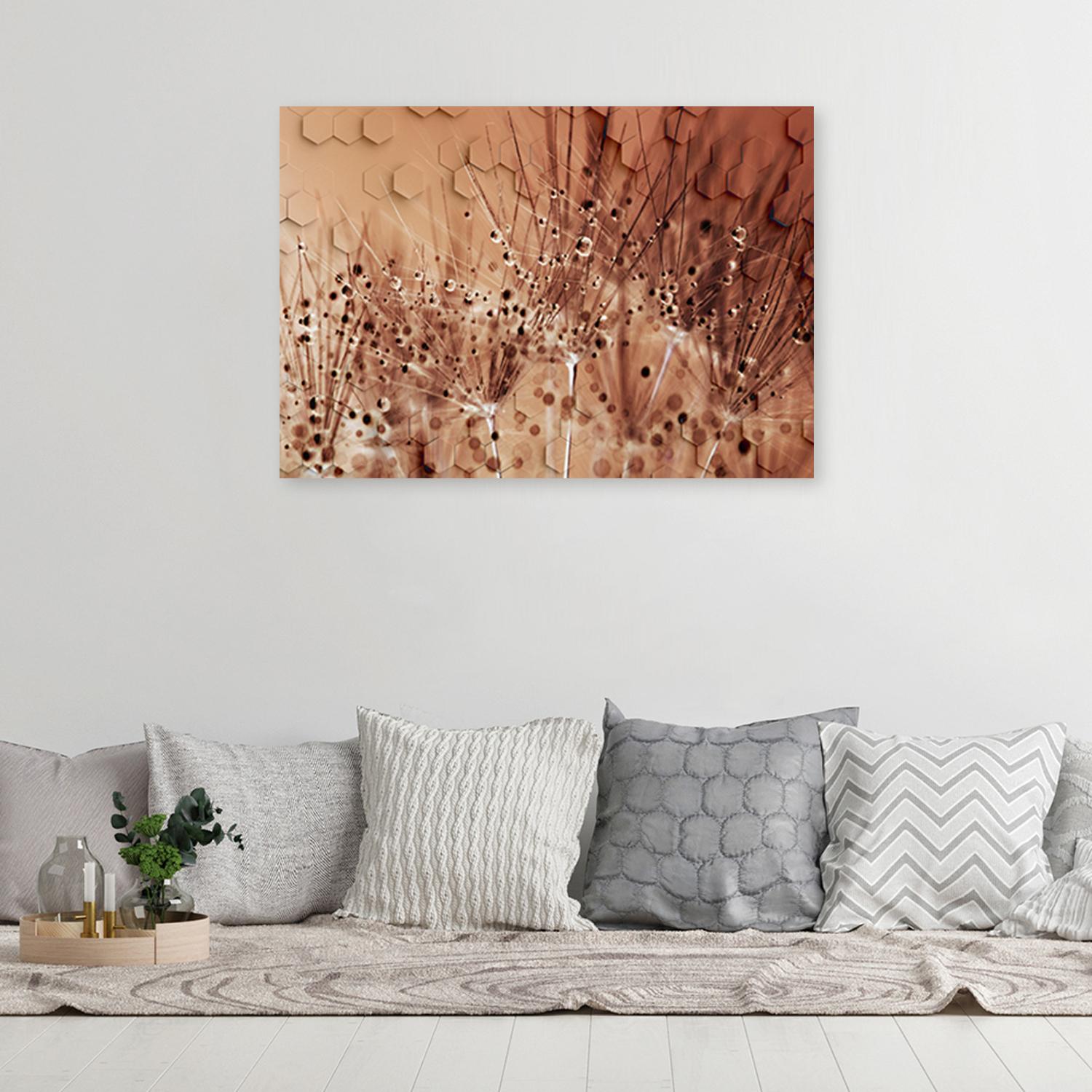 Canvasbillede, Mælkebøtte i dugdråber