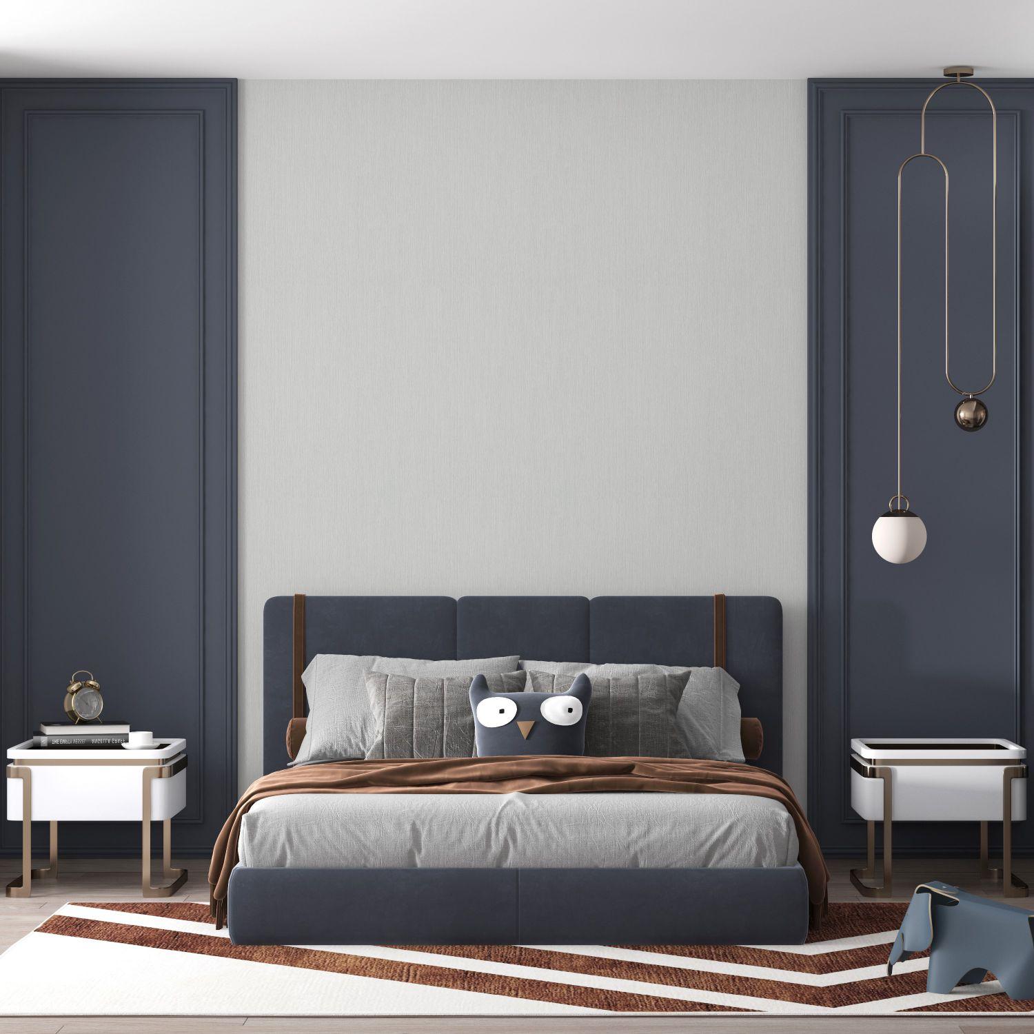 structuurbehang vinyl behang, vliesbehang Modernista grijs