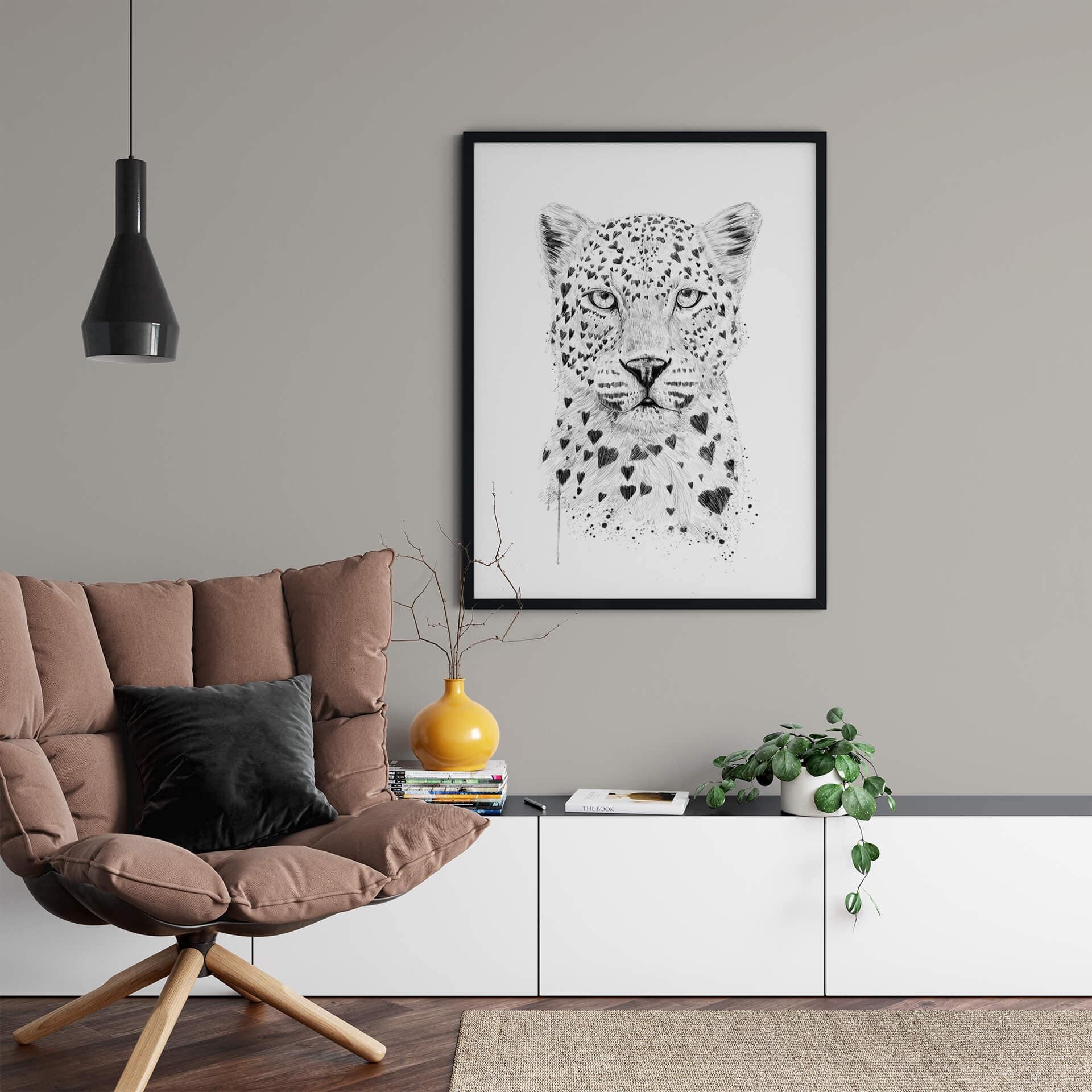 Plakat - Solti - Kærlig leopard