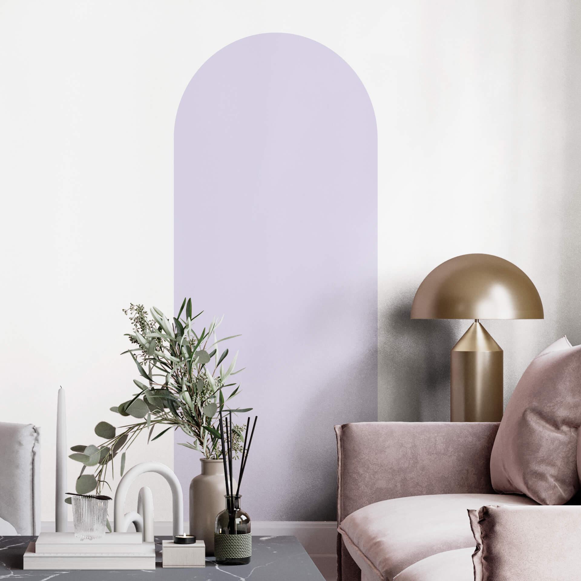 Wall Sticker Rund bue smal pastel lilla