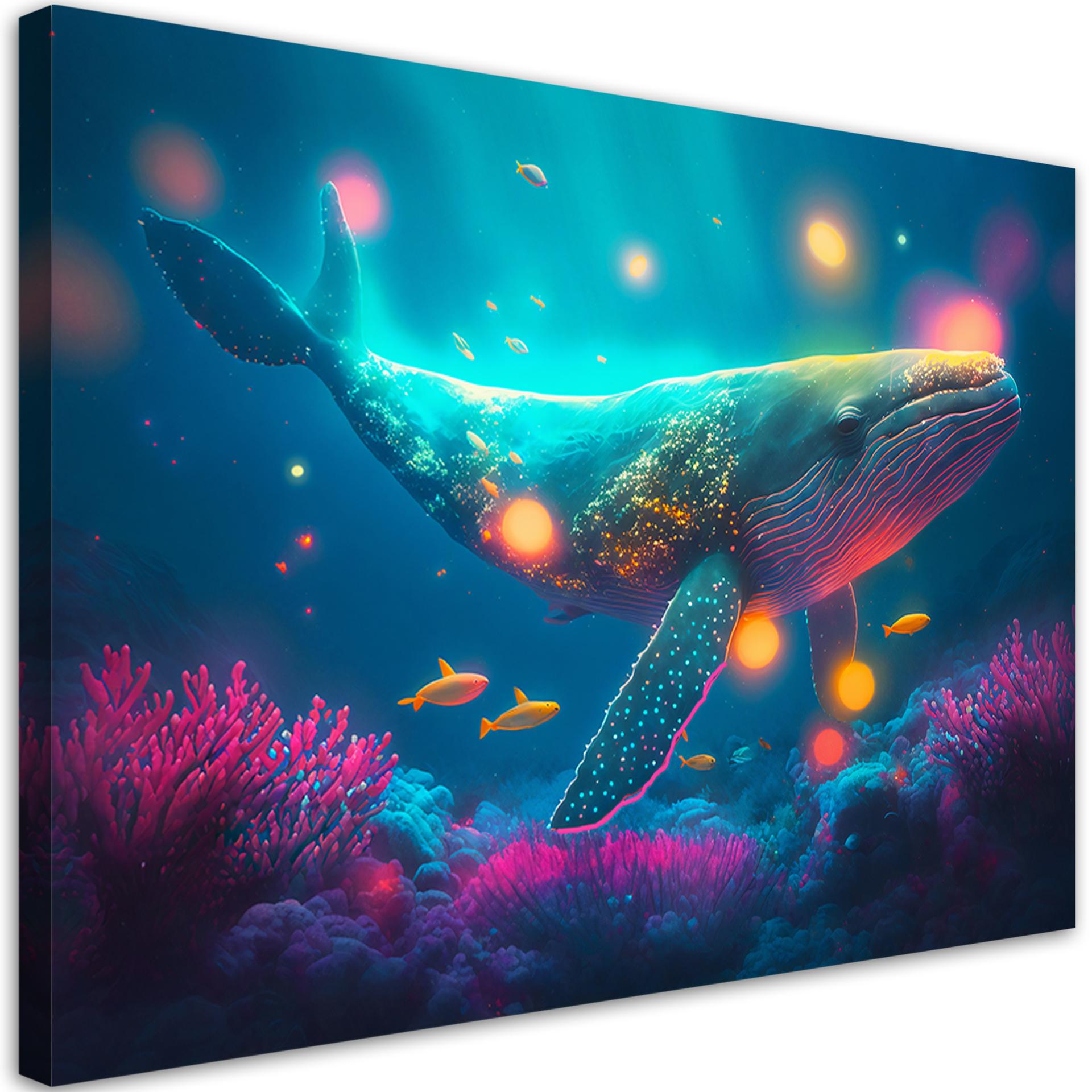 Canvas print Magic Whale