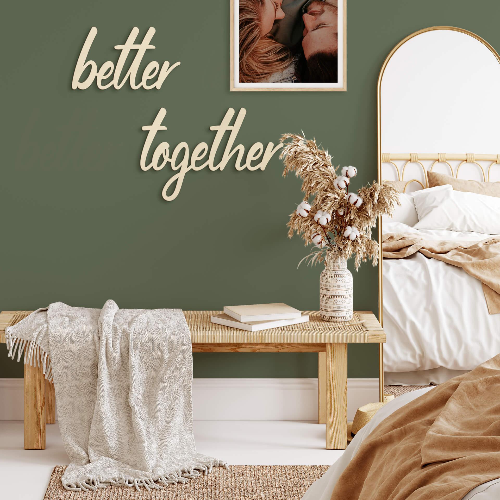Vægdekoration Popler træ Better Together