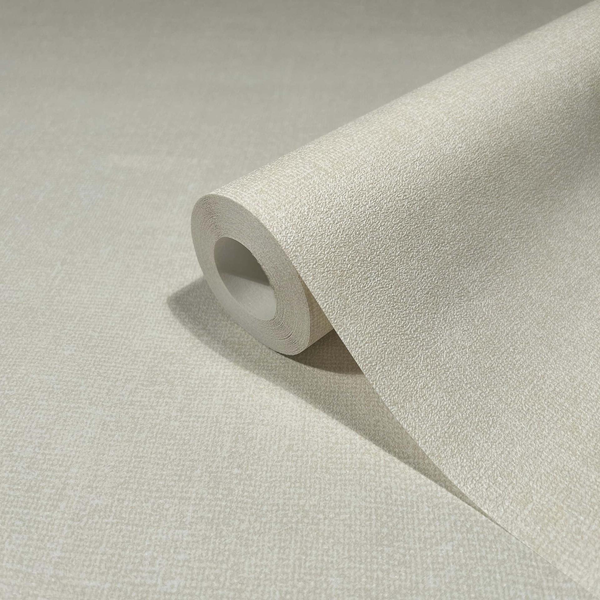 Vliesbehang in modern structuur effen wit effen kleur