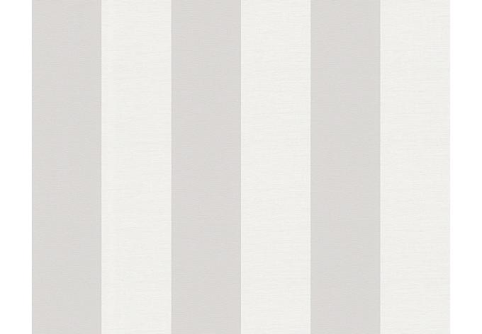 stribetapet beige creme - non-woven tapetkunst A.S. Création - mat og let tekstureret
