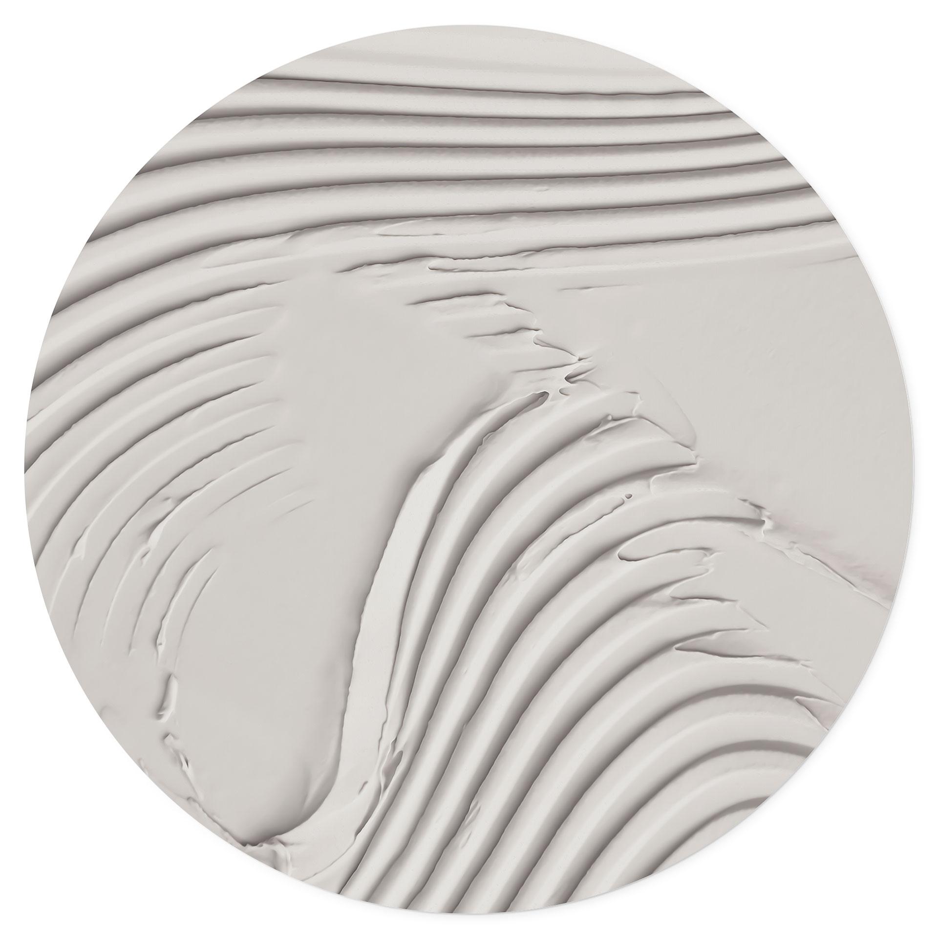 Wallsticker Bløde strukturer i beige - Pictufy Studio - Round