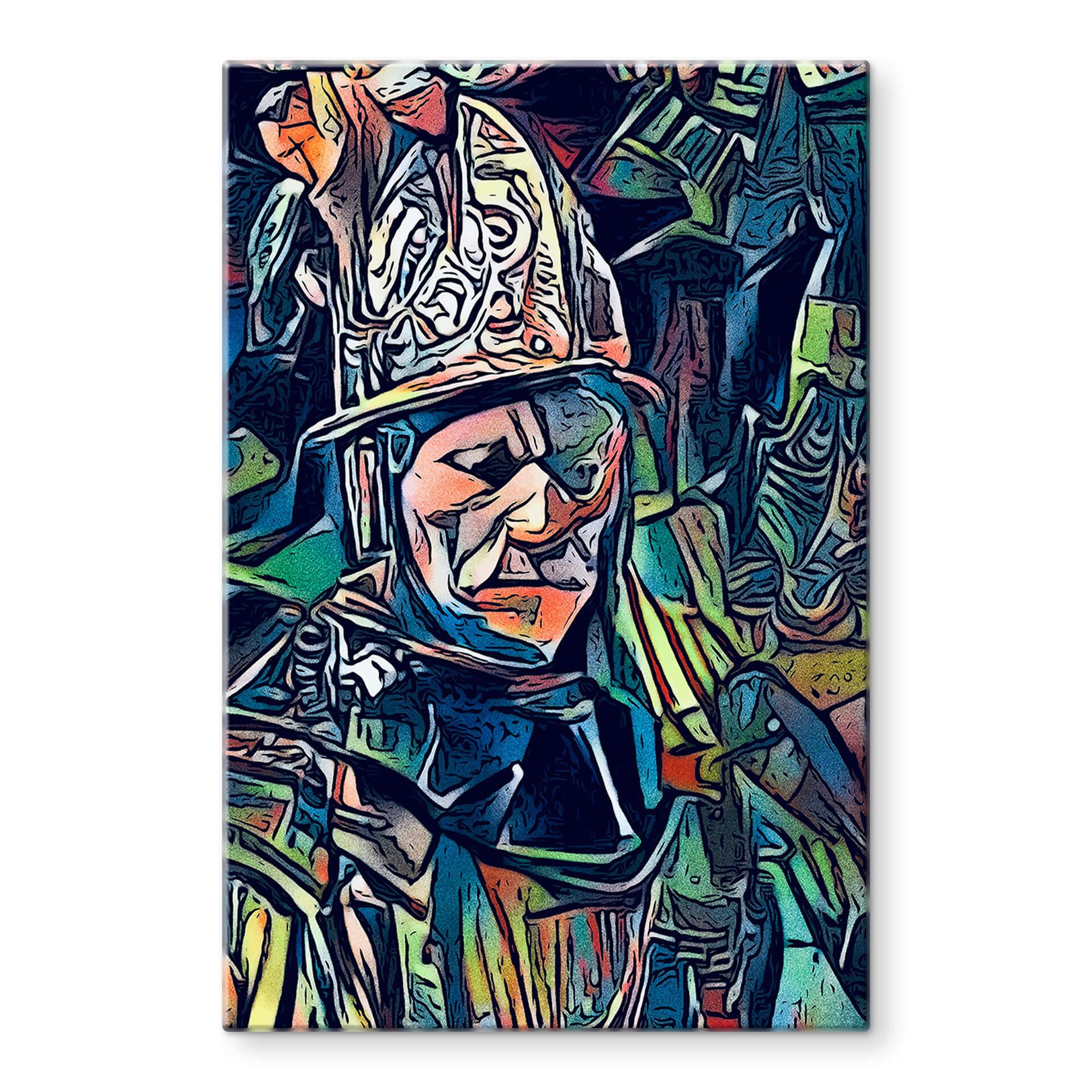 Tableau sur verre Zamart - Hommage à Rembrandt - L'homme