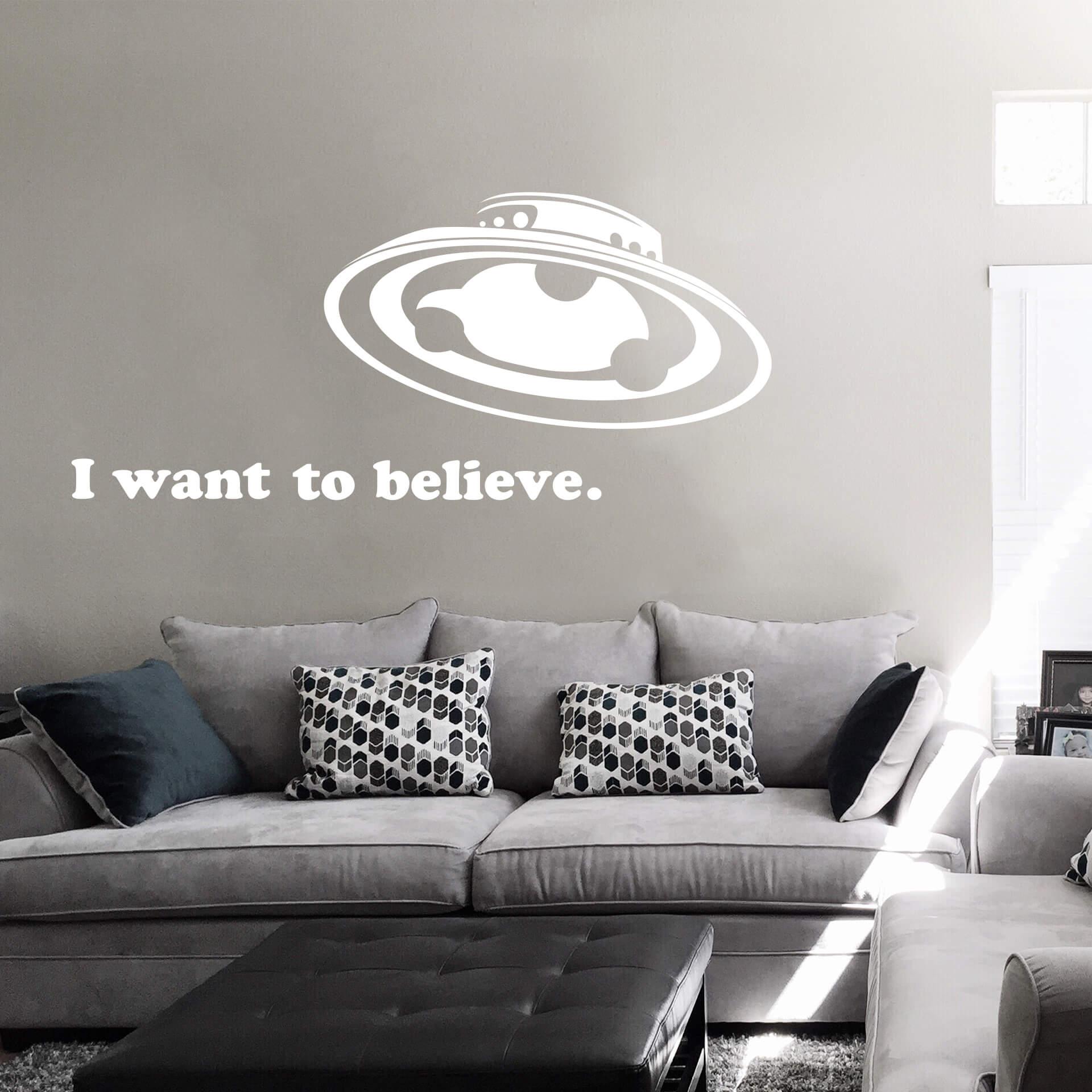 I want to believe.