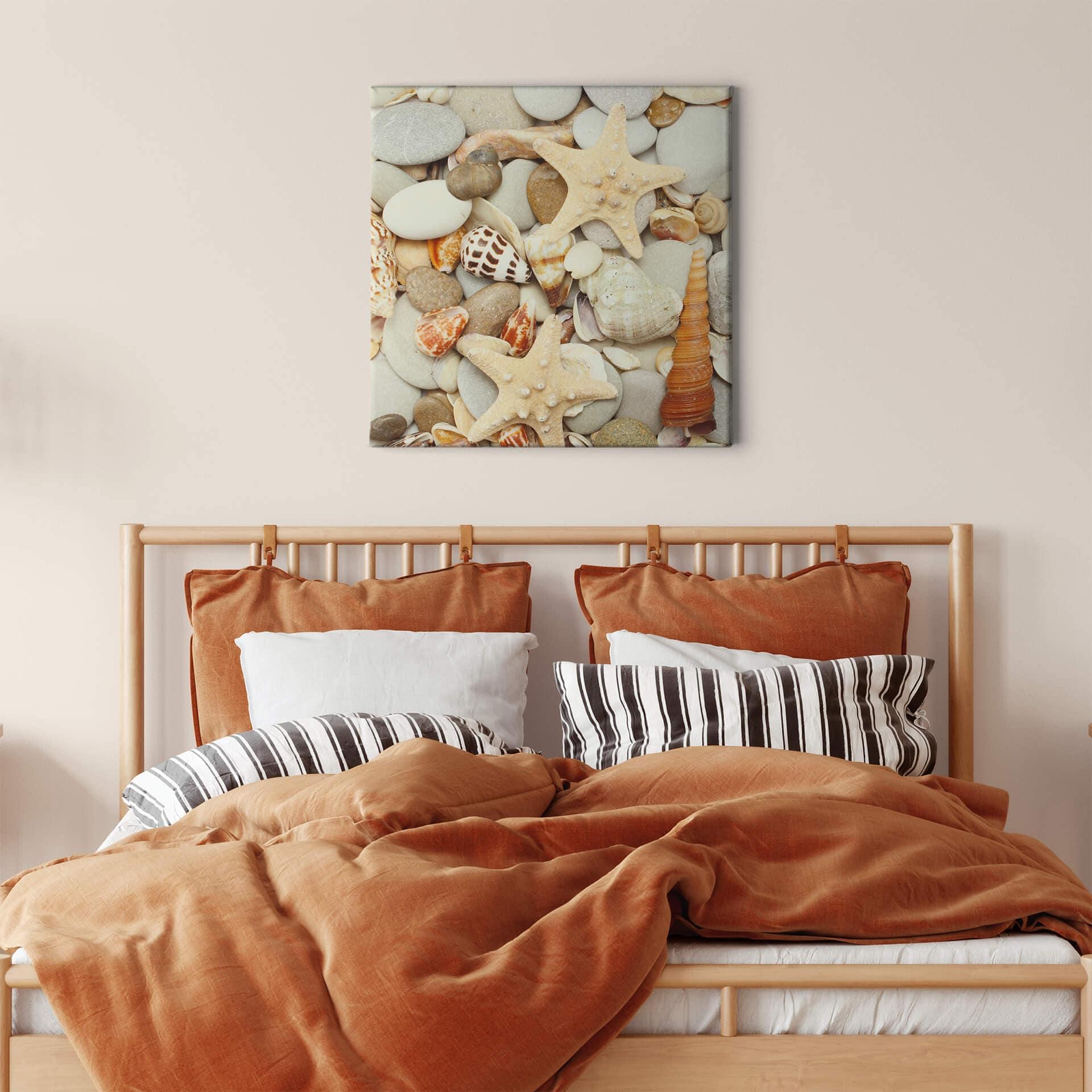 Canvas Schelpen en Stenen