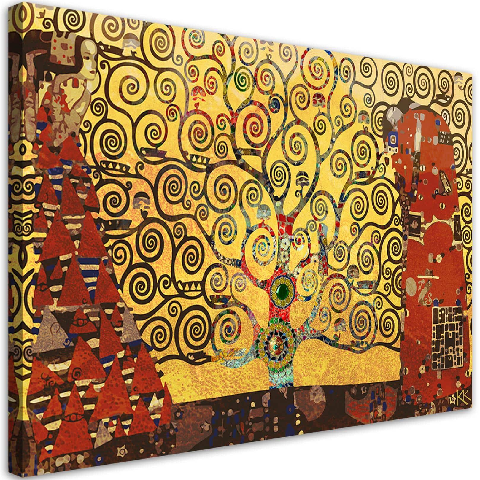 Canvasbillede, Gustav Klimt livets træ