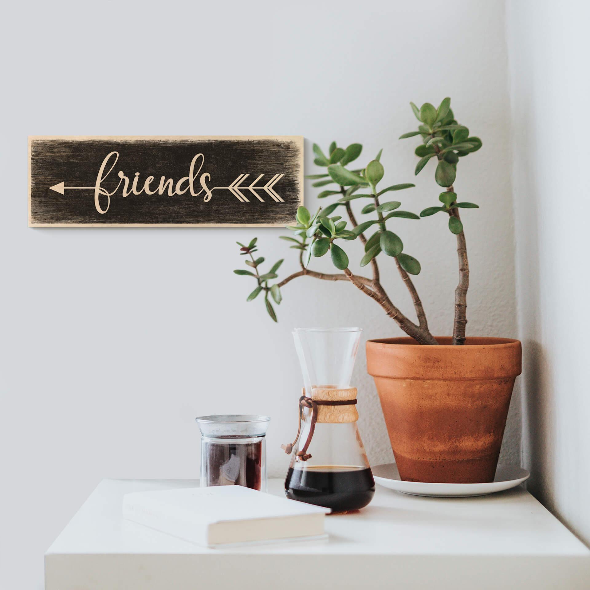Houten Bordje - Friends